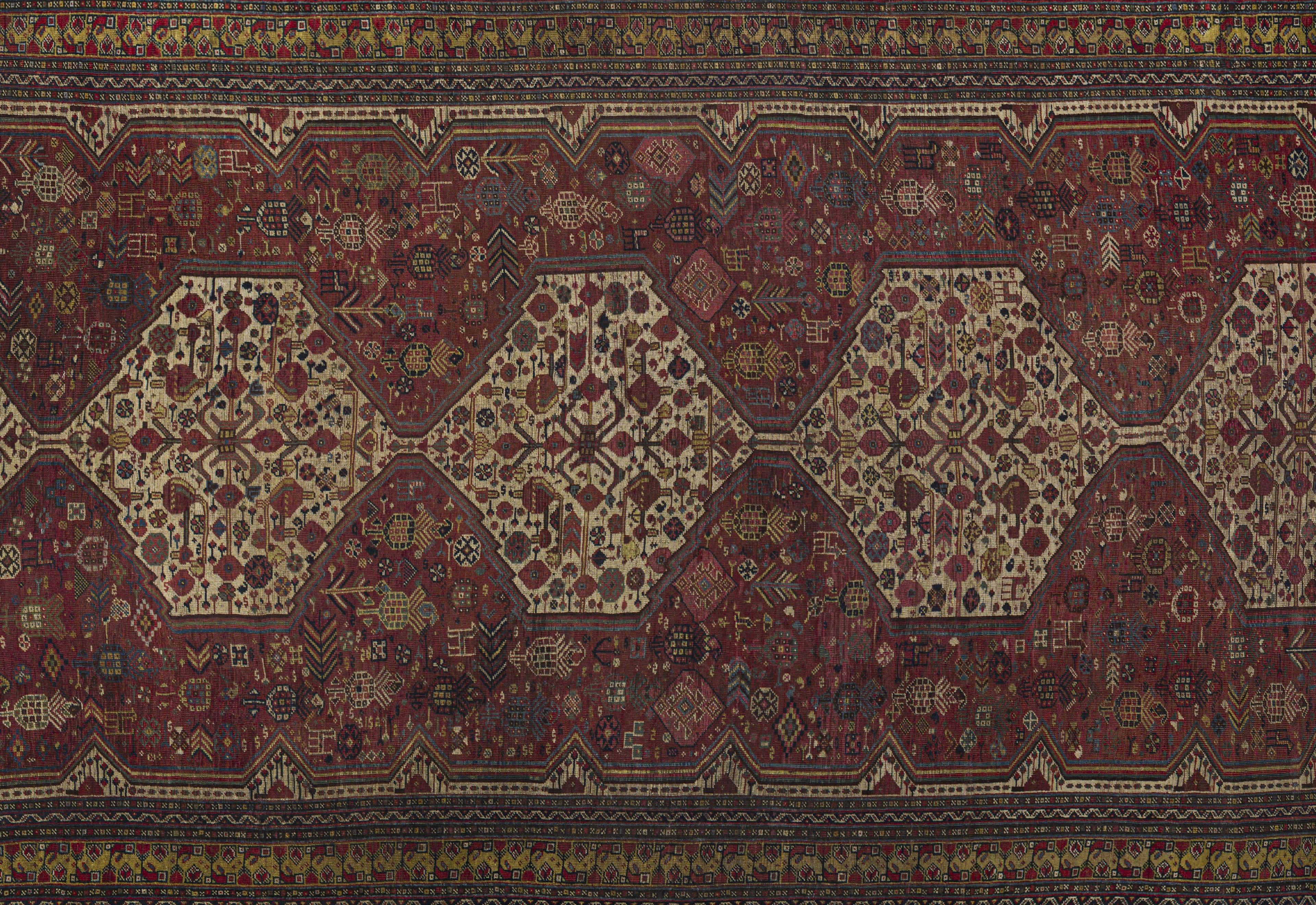 Thumbnail 3 for Antique Persian Shiraz Traditional Rug 10737