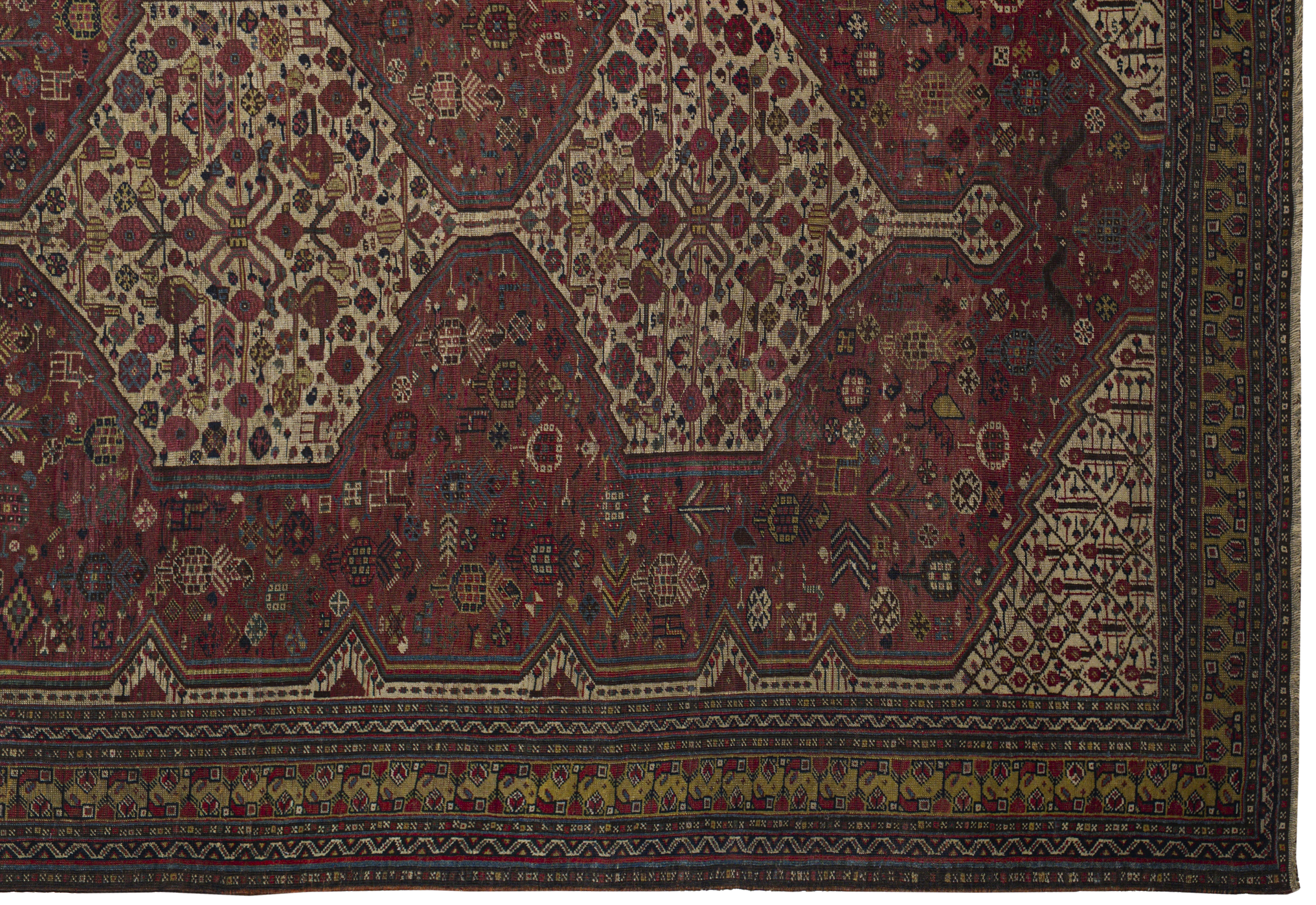 Thumbnail 6 for Antique Persian Shiraz Traditional Rug 10737