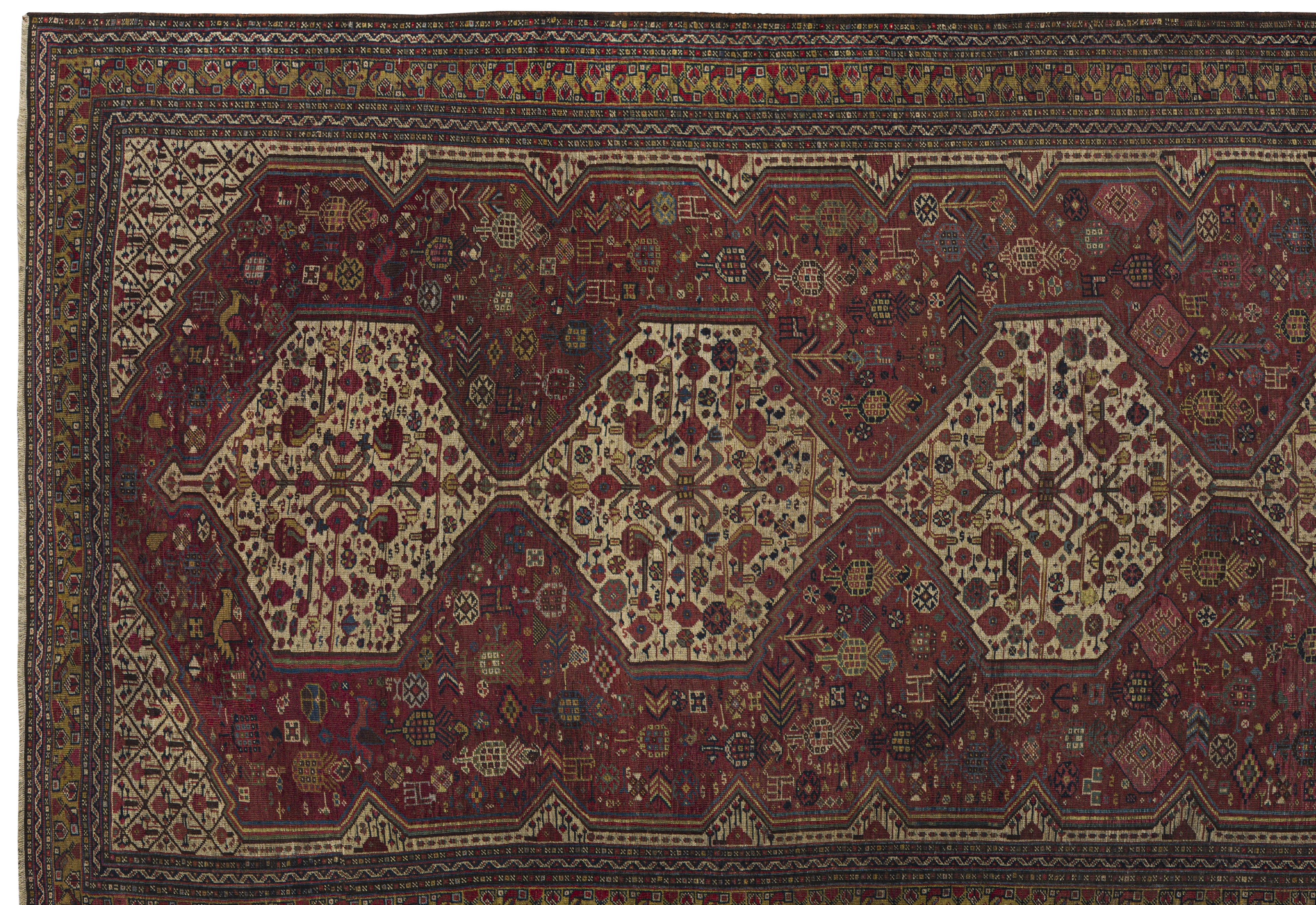 Thumbnail 7 for Antique Persian Shiraz Traditional Rug 10737