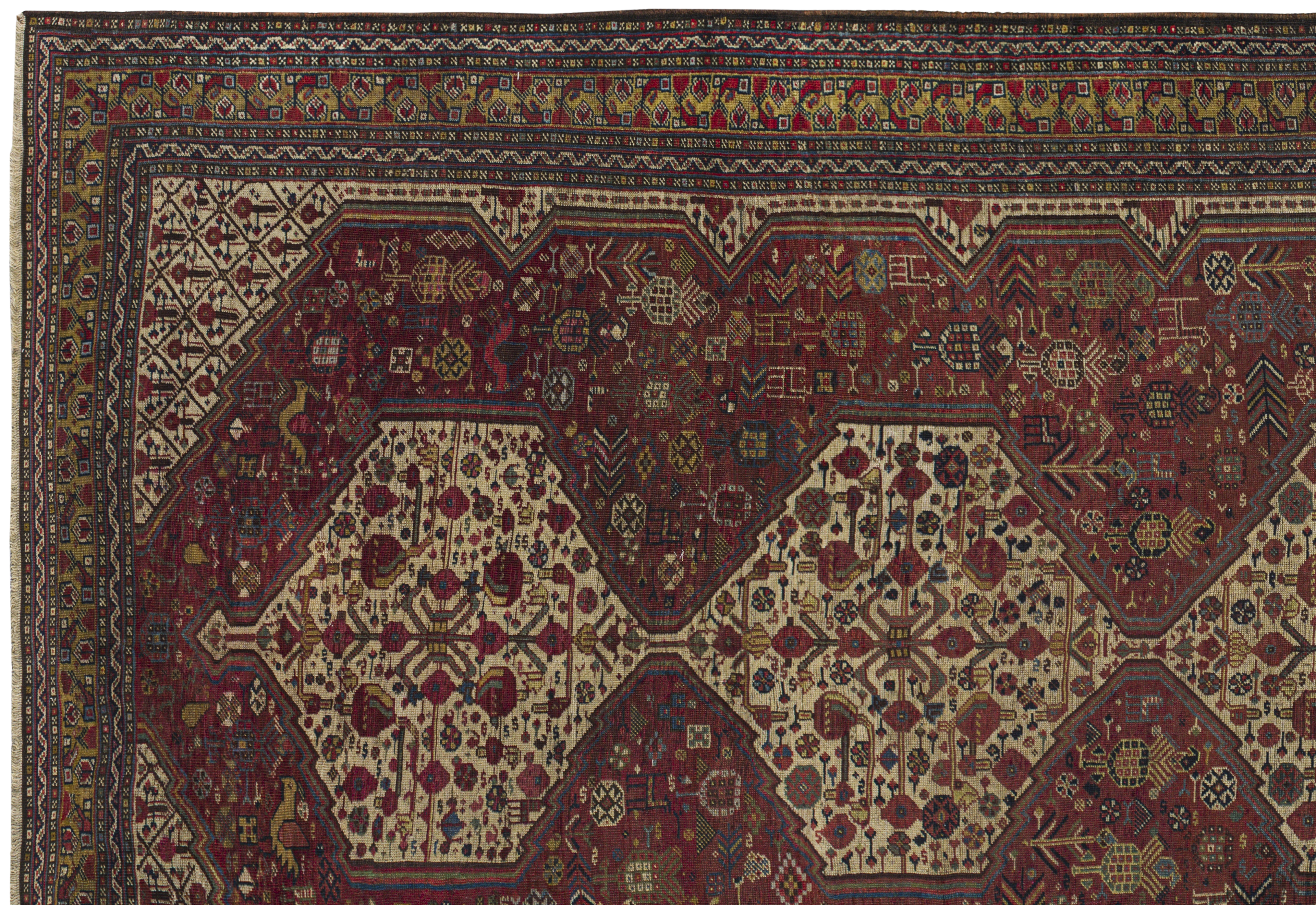 Thumbnail 8 for Antique Persian Shiraz Traditional Rug 10737