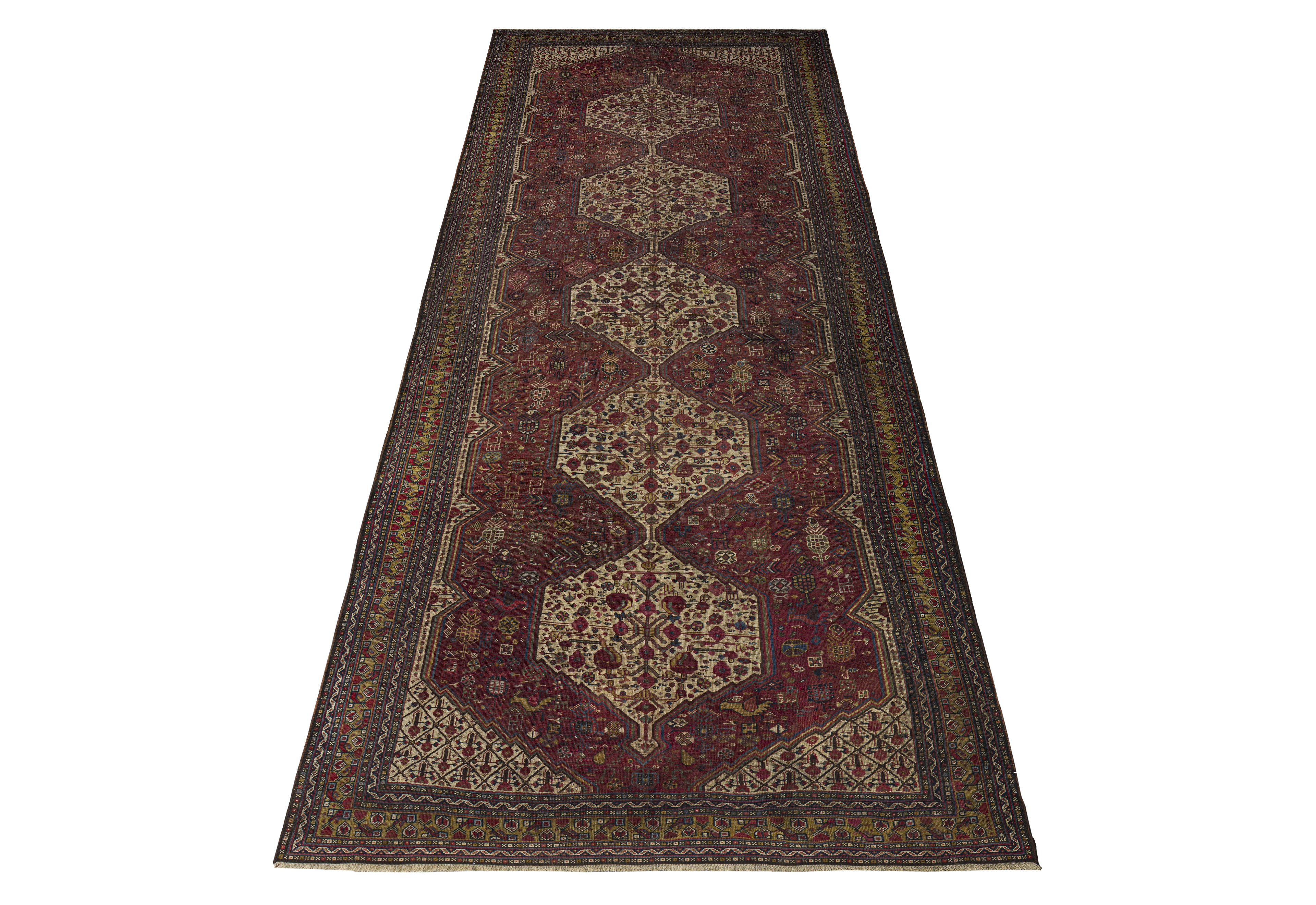 Thumbnail 9 for Antique Persian Shiraz Traditional Rug 10737