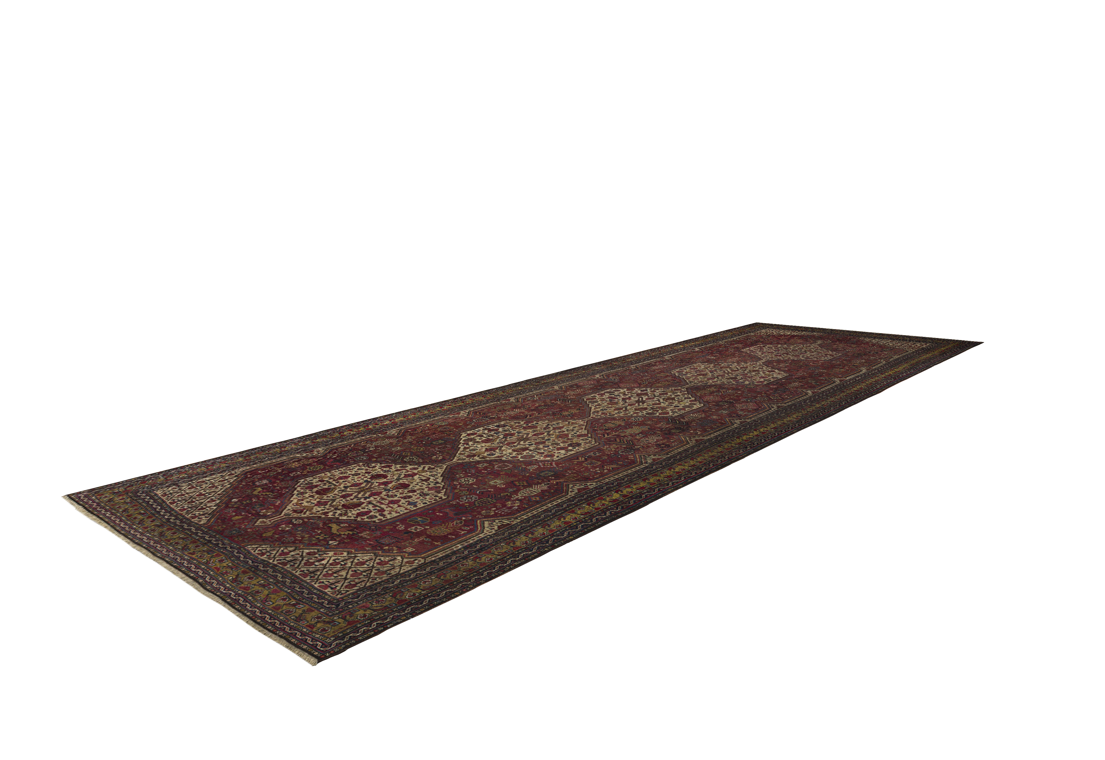 Thumbnail 10 for Antique Persian Shiraz Traditional Rug 10737