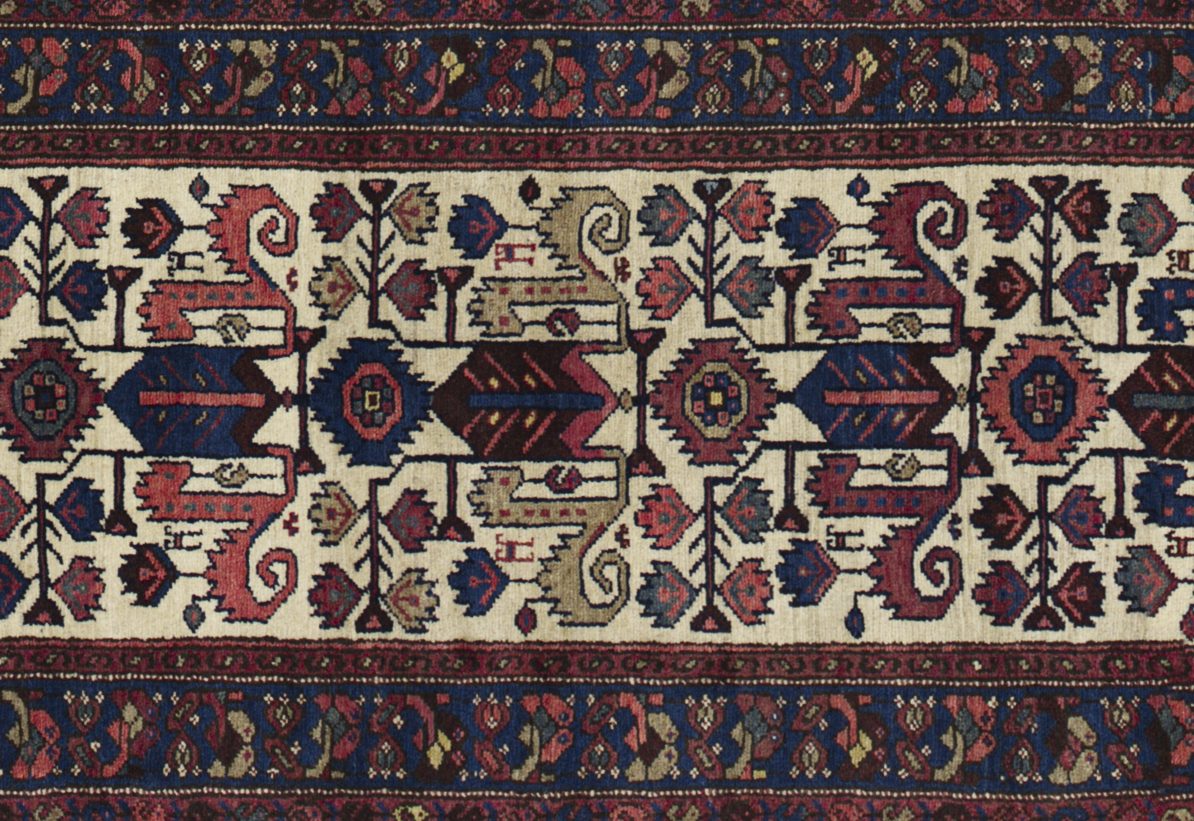 Thumbnail 3 for Antique Persian Malayer Traditional Rug 10747