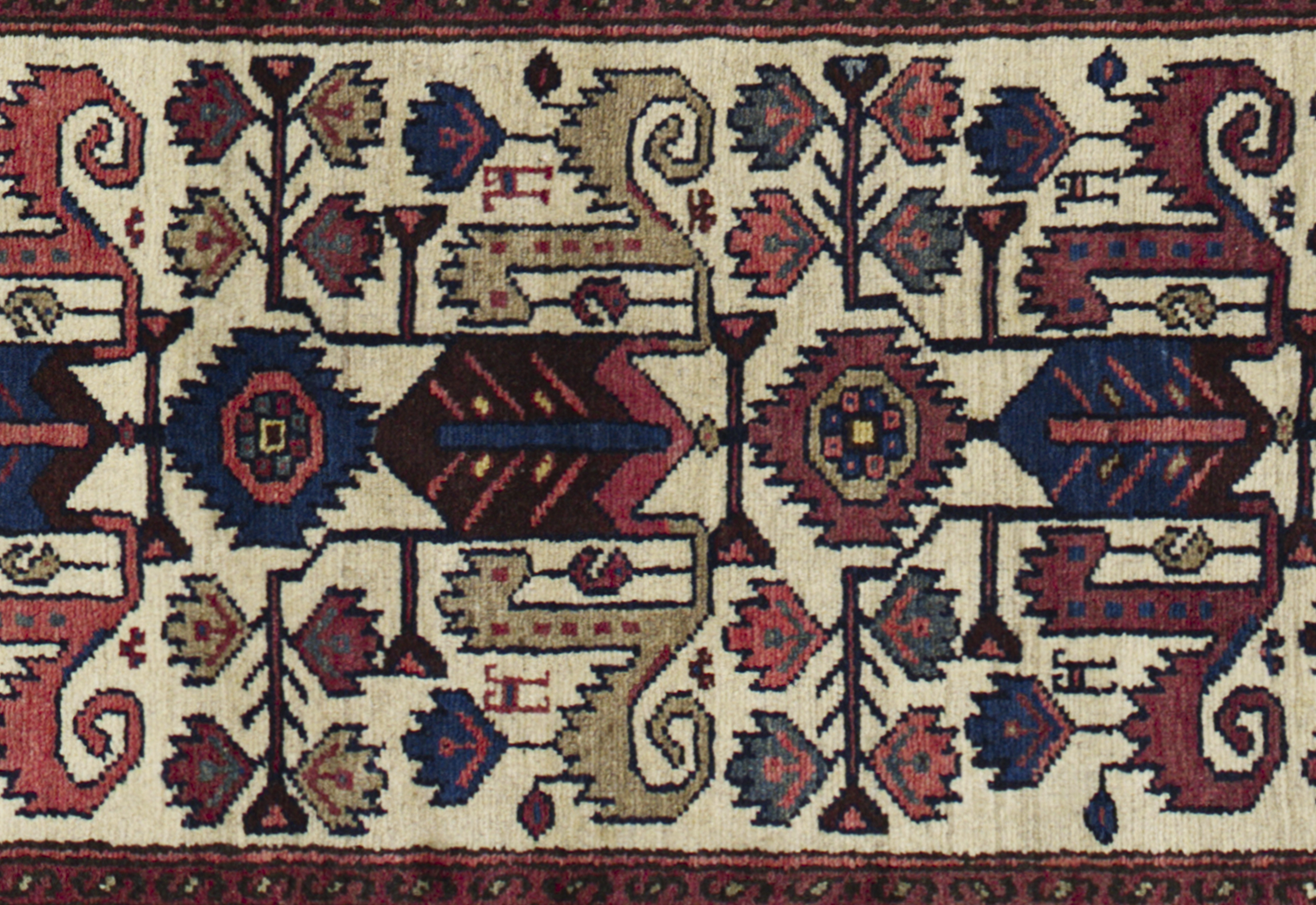 Thumbnail 4 for Antique Persian Malayer Traditional Rug 10747