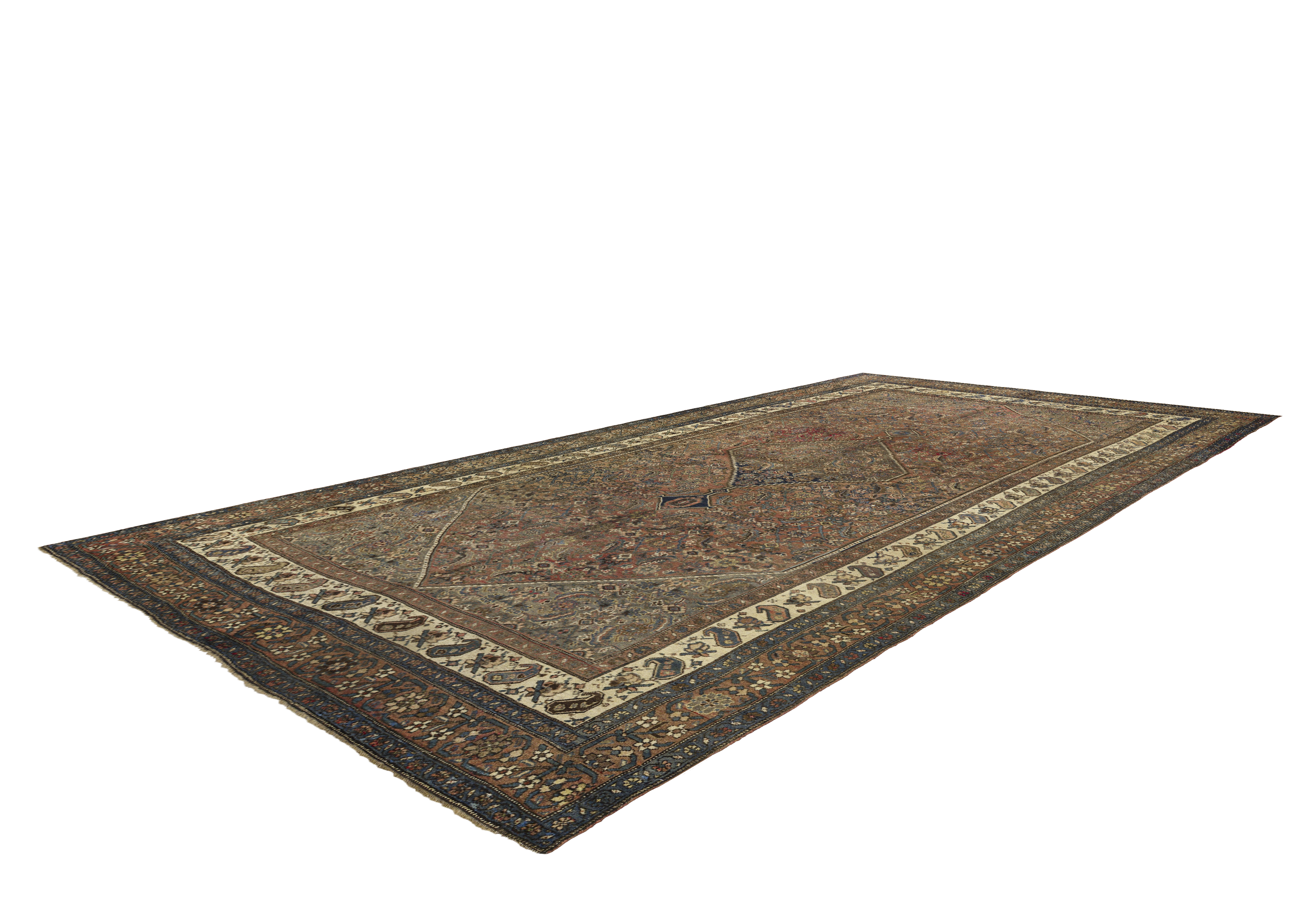 Thumbnail 10 for Antique Persian Traditional Rug 10789