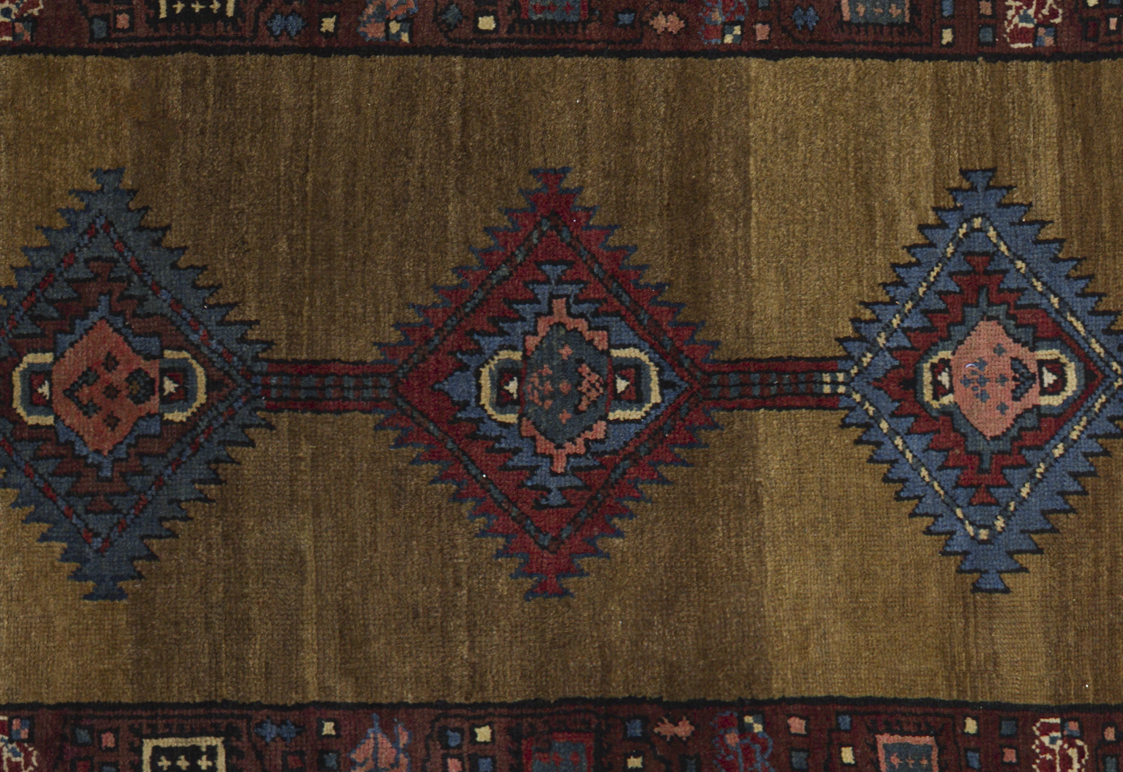 Persian Sarab tribal brown & sapphire rug, geometric – 11144 - image 3