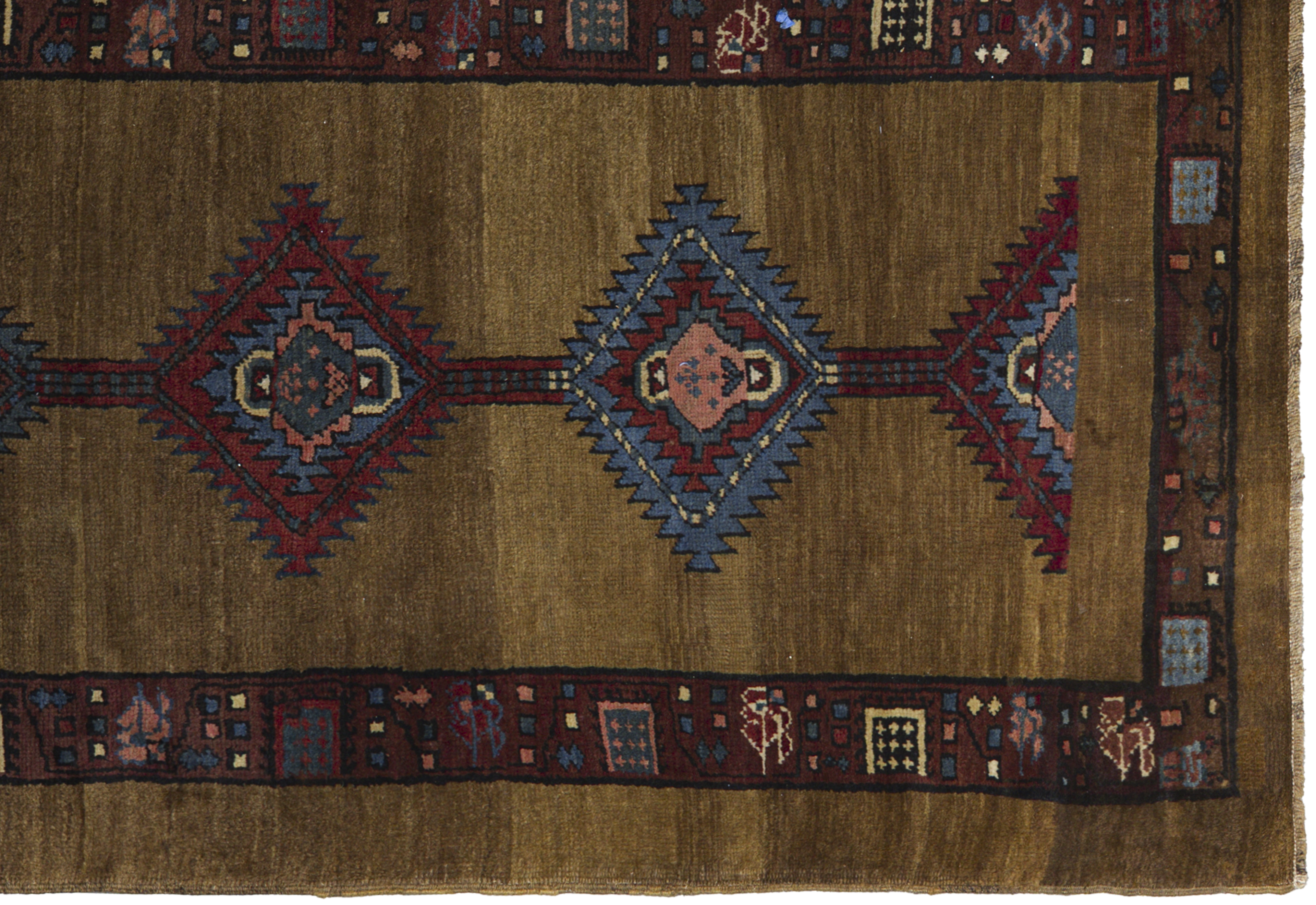 Persian Sarab tribal brown & sapphire rug, geometric – 11144 - image 4
