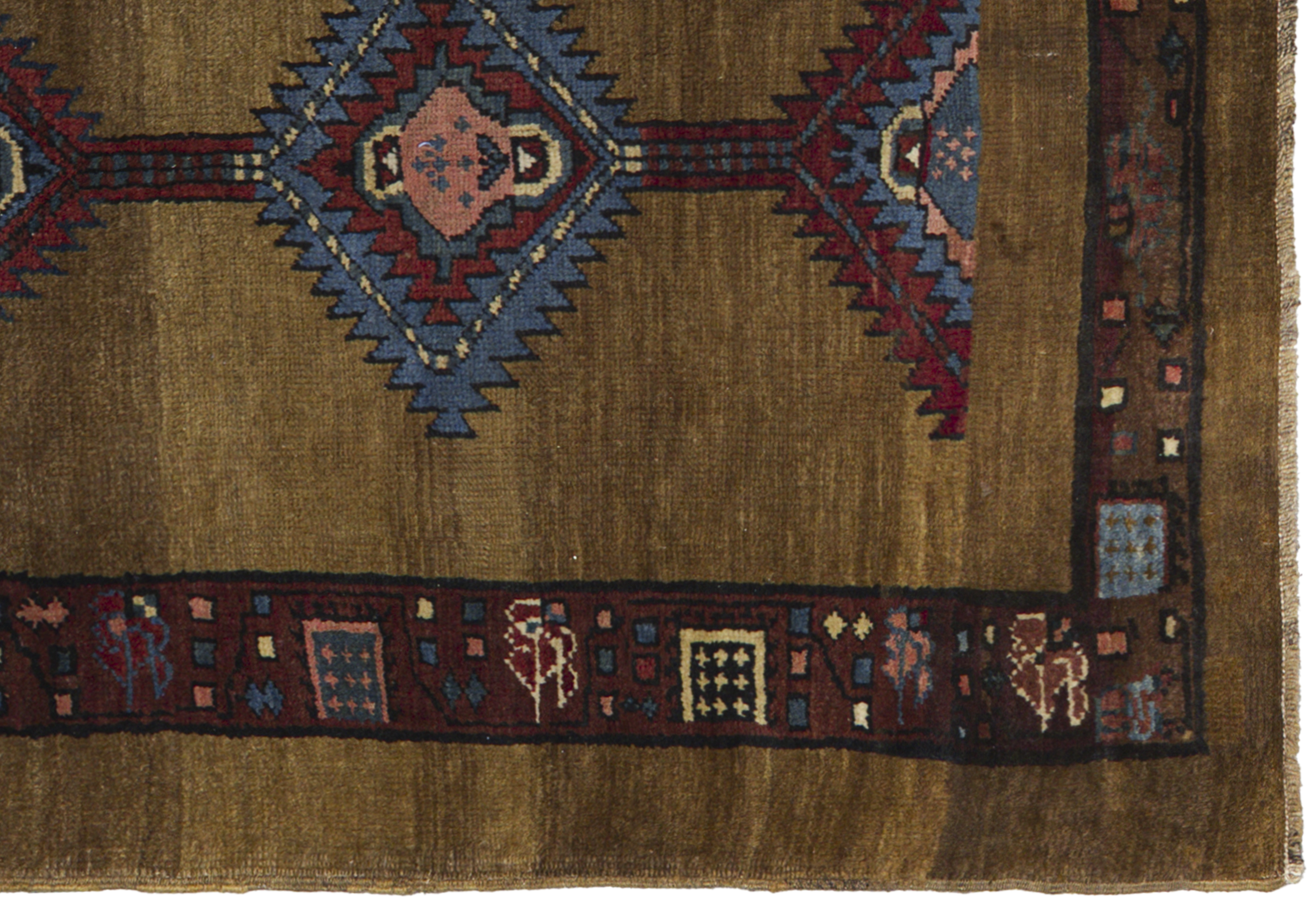 Persian Sarab tribal brown & sapphire rug, geometric – 11144 - image 5