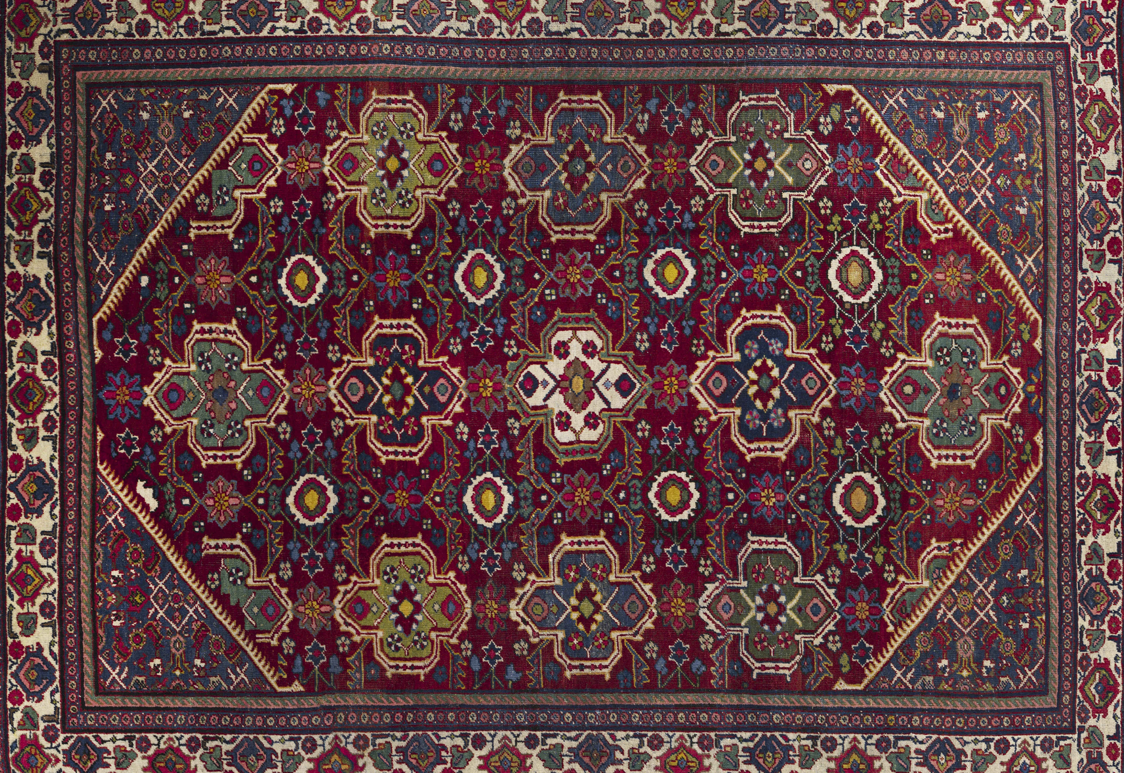 Thumbnail 3 for Antique Persian Sultanabad Traditional Rug 11496