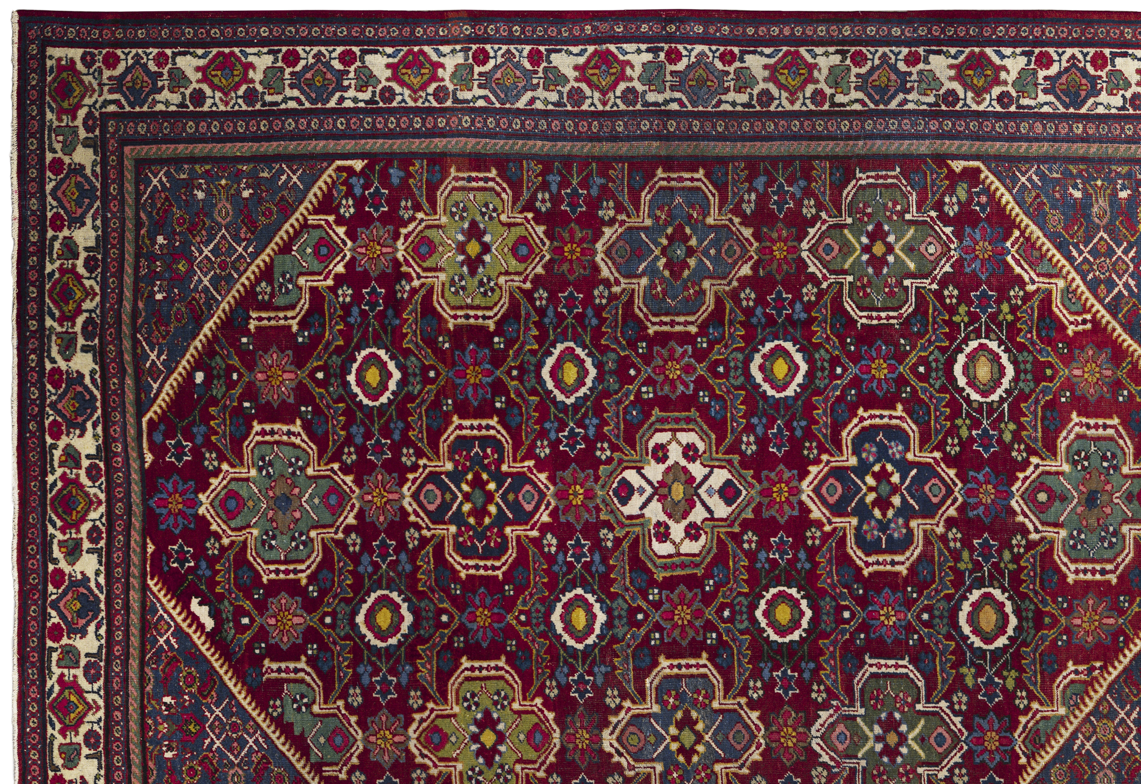 Thumbnail 7 for Antique Persian Sultanabad Traditional Rug 11496