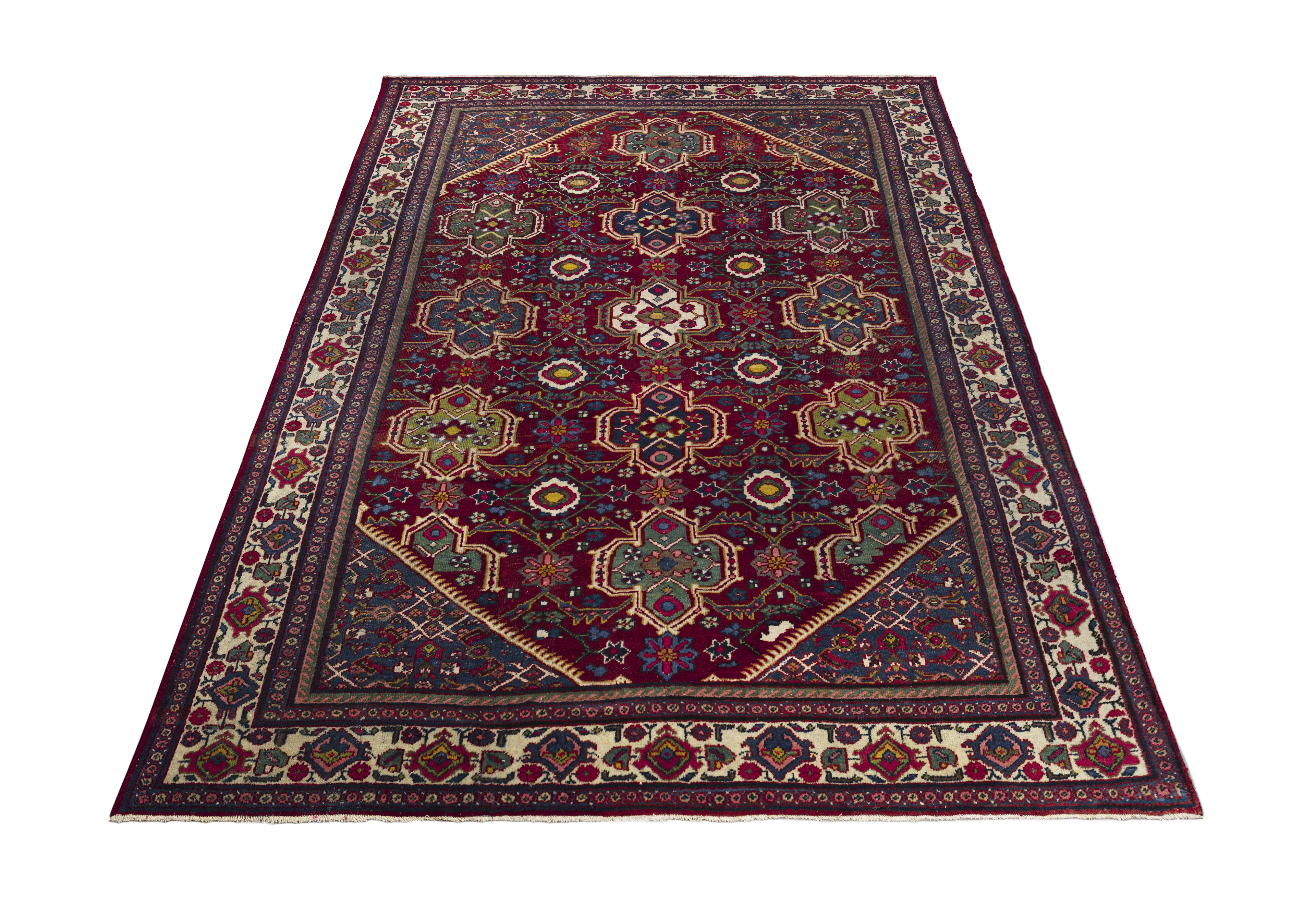 Thumbnail 9 for Antique Persian Sultanabad Traditional Rug 11496