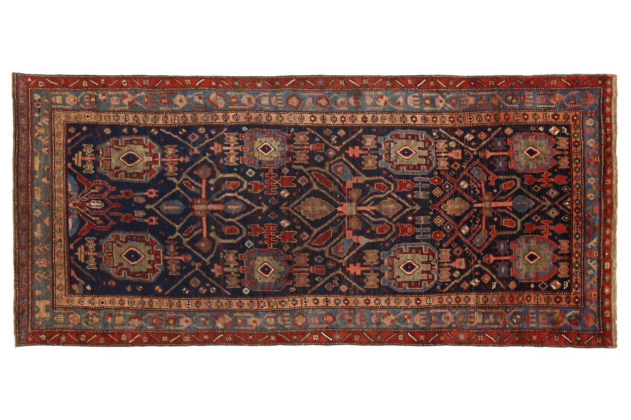 Vintage Persian Bijar Traditional Rug 10350