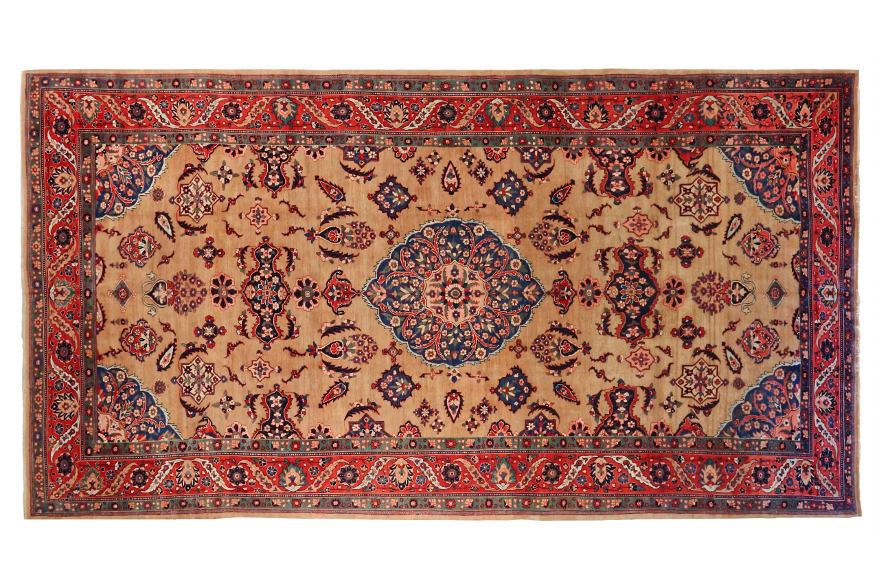 Vintage Persian Tabriz Traditional Rug 10375