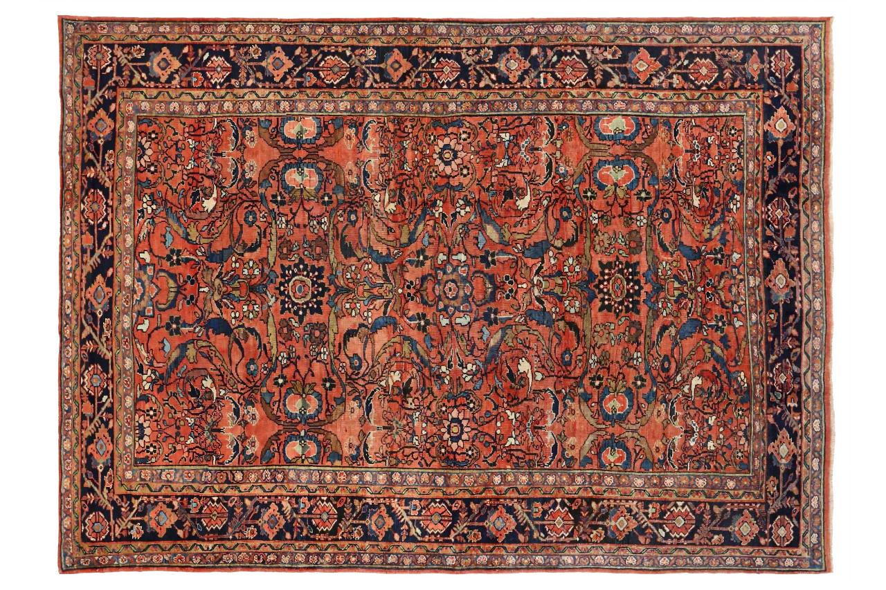 Vintage Persian Mahal Traditional Rug 10382