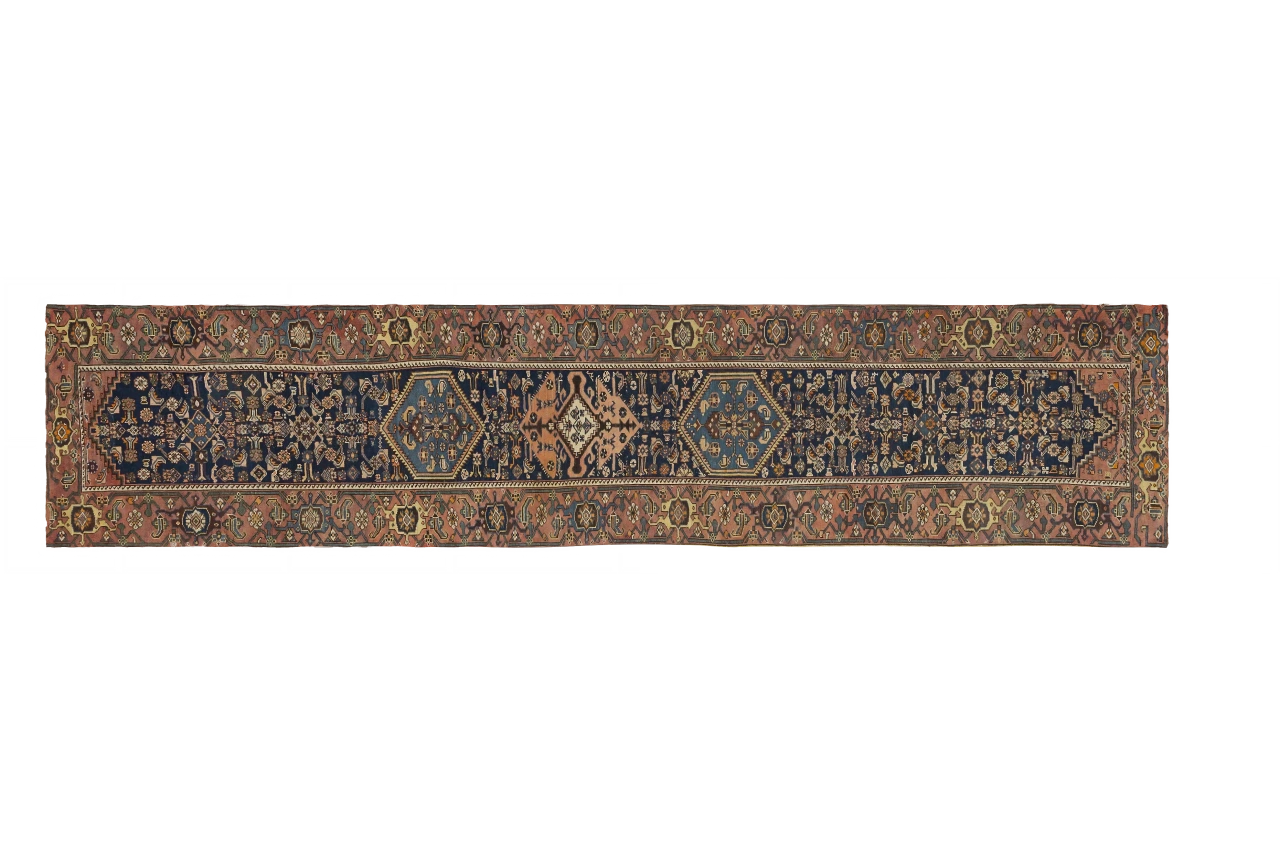 Vintage Persian Malayer Traditional Rug 10400
