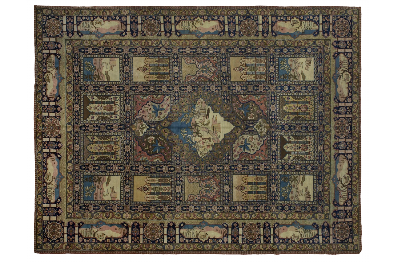 Antique Persian Tabriz Traditional Rug 10407