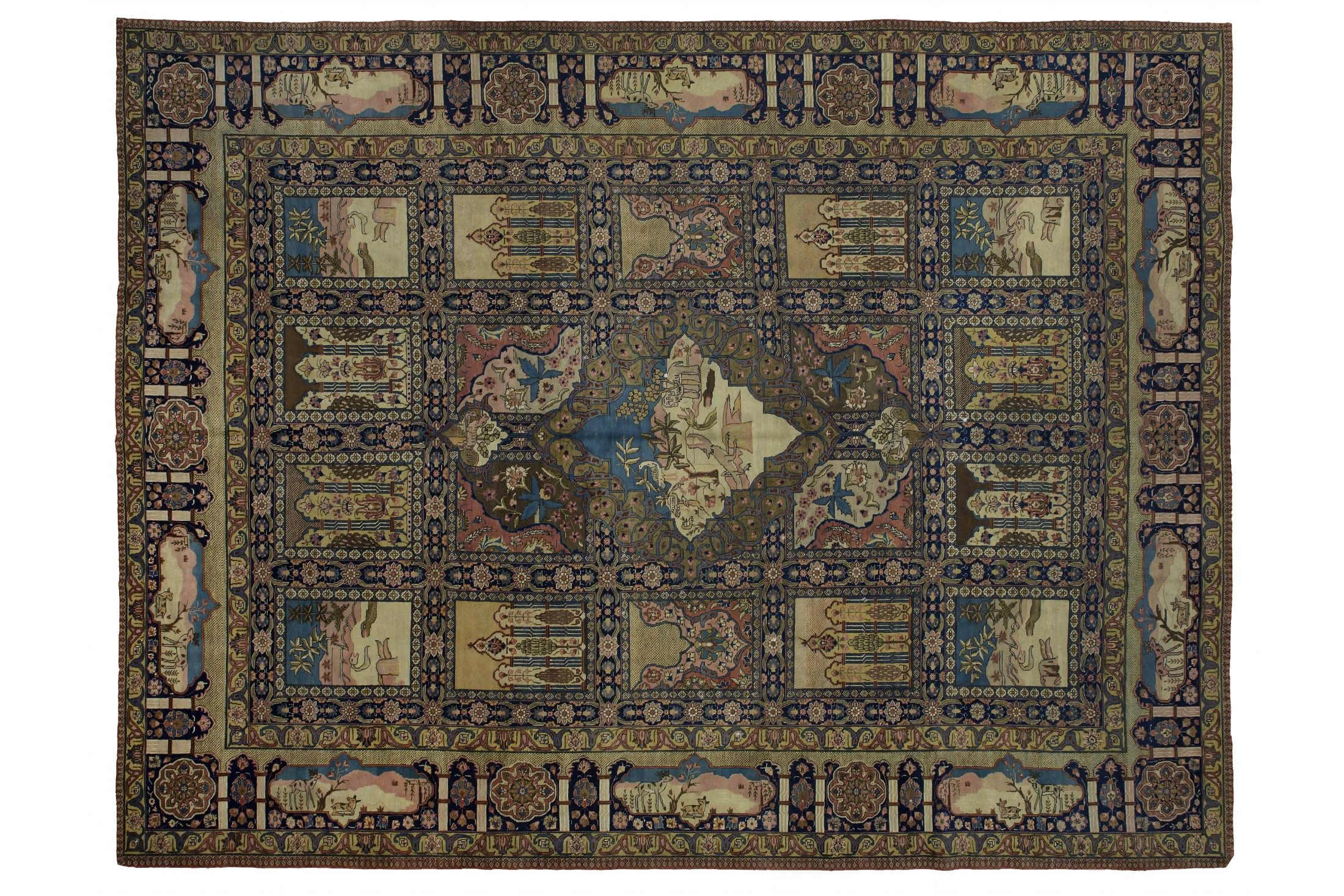 Antique Persian Tabriz Traditional Rug 10407