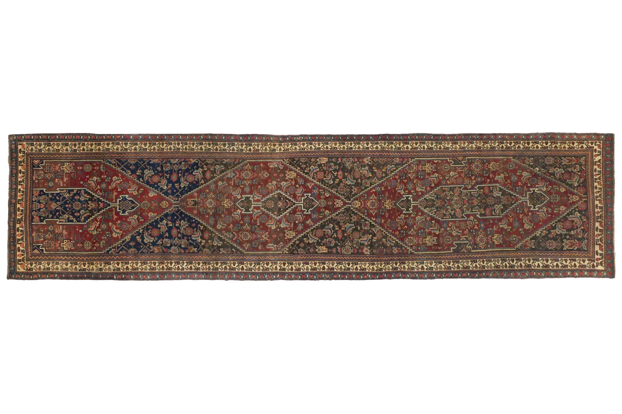 Vintage Persian Bijar Traditional Rug 10431