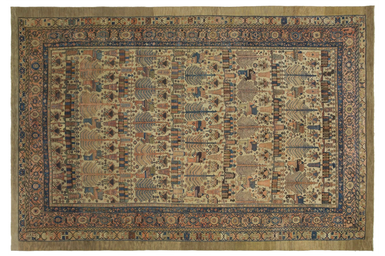 Vintage Persian Malayer Traditional Rug 10446