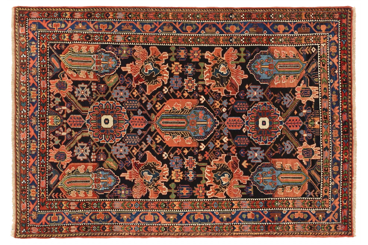 Vintage Persian Bakhtiar Traditional Rug 10518
