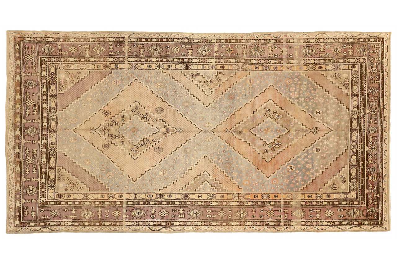 Vintage Russia Khotan Traditional Rug 10529