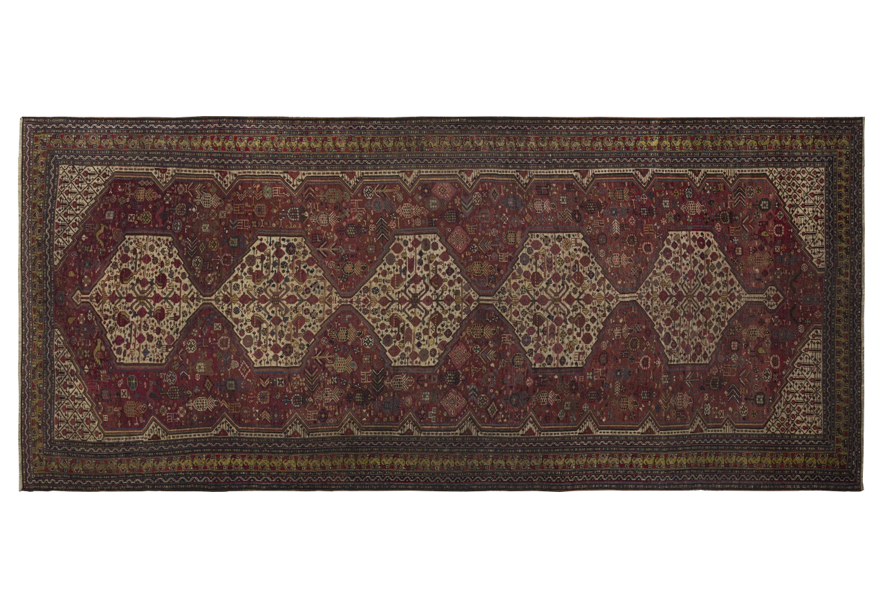 Antique Persian Shiraz Traditional Rug 10737