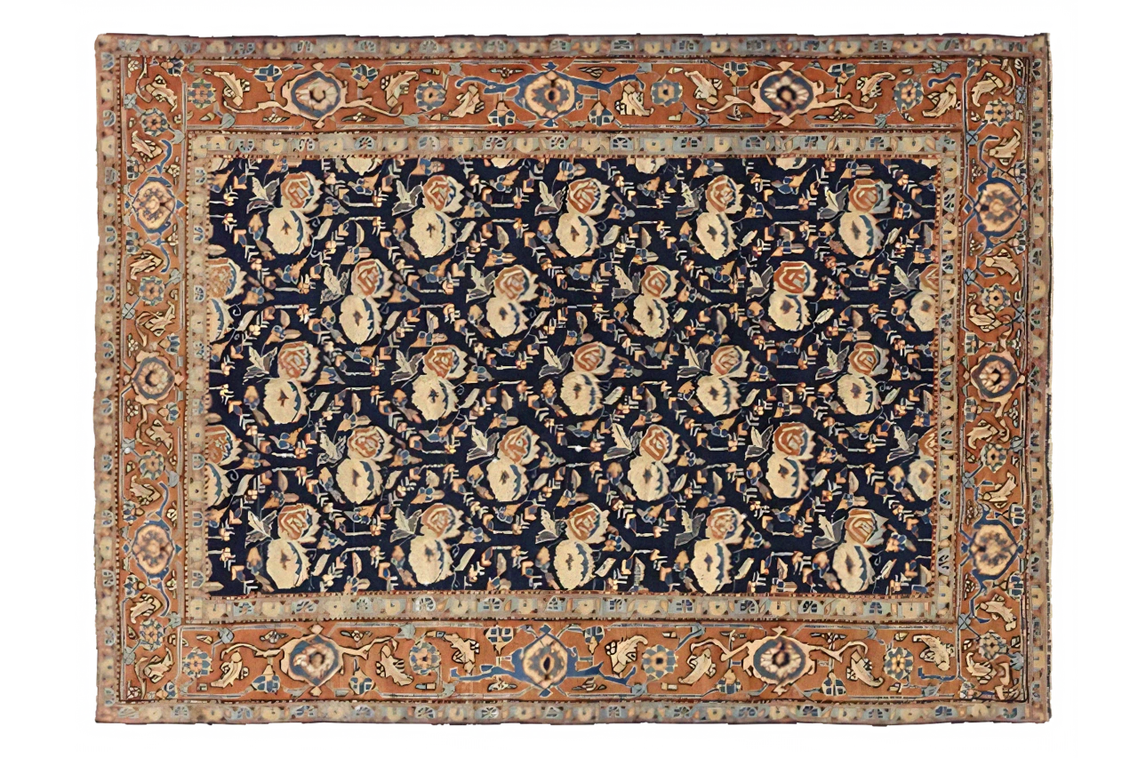 Antique Persian Tabriz Transitional Rug 10857