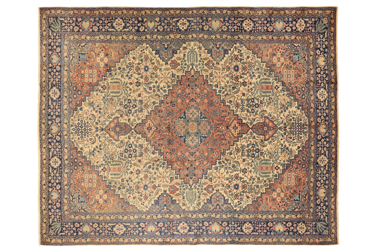 Antique Persian Tabriz Traditional Rug 10858