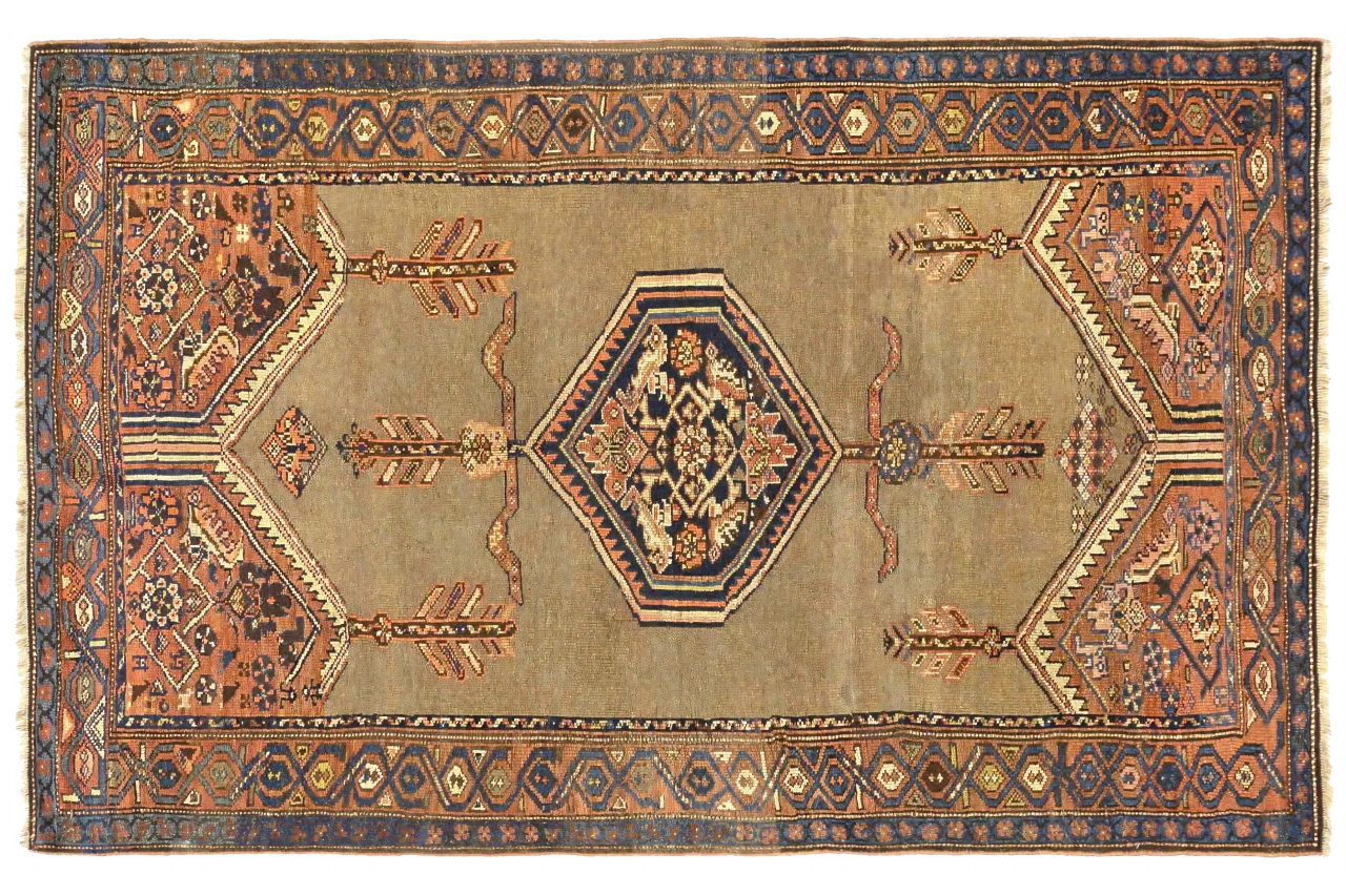 Antique Persian Kurdish Transitional Rug 10863