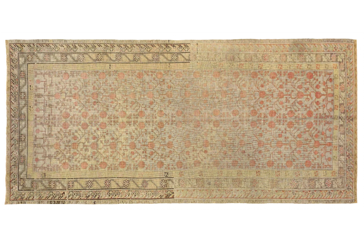 Antique Russia Khotan Transitional Rug 10864