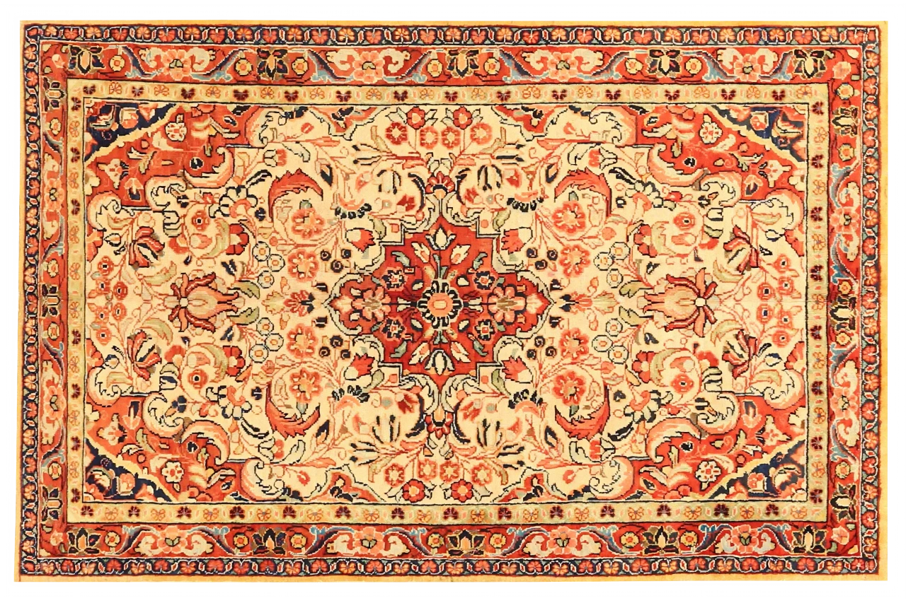 Antique Persian Mahal Traditional Rug 10870