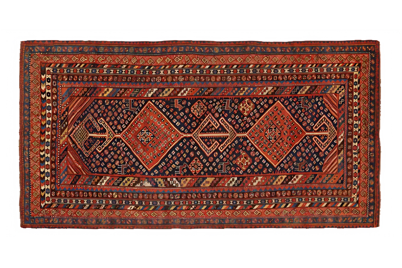 Antique Persian Shiraz Traditional Rug 10882
