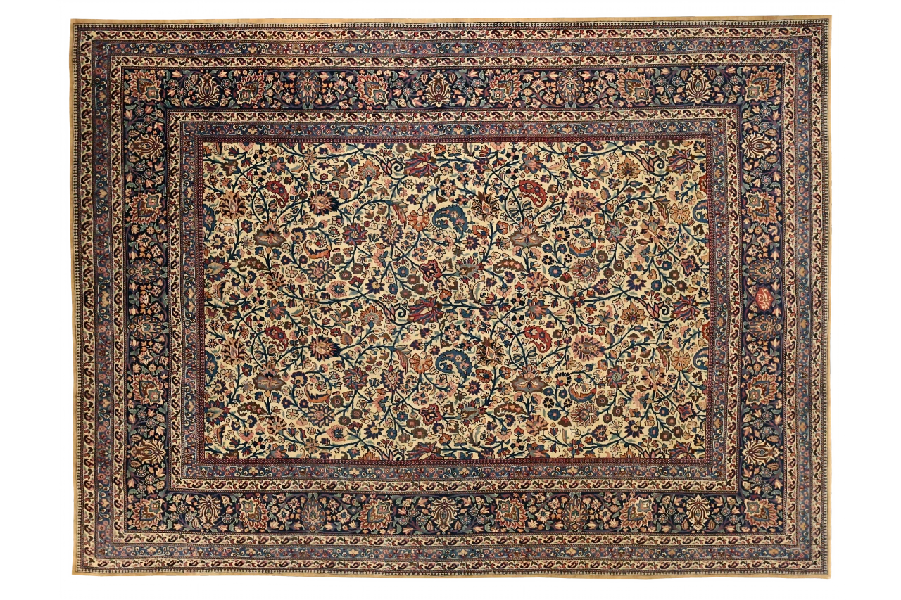 Antique Persian Mashad Traditional Rug 10885
