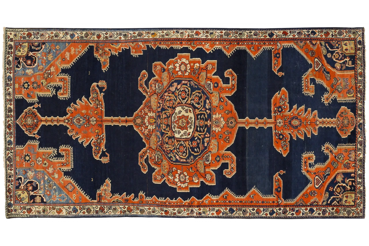 Antique Persian Malayer Transitional Rug 10896