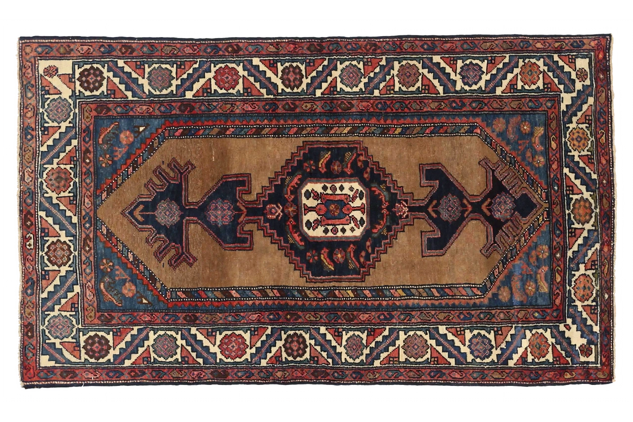Antique Persian Hamadan Transitional Rug 10920