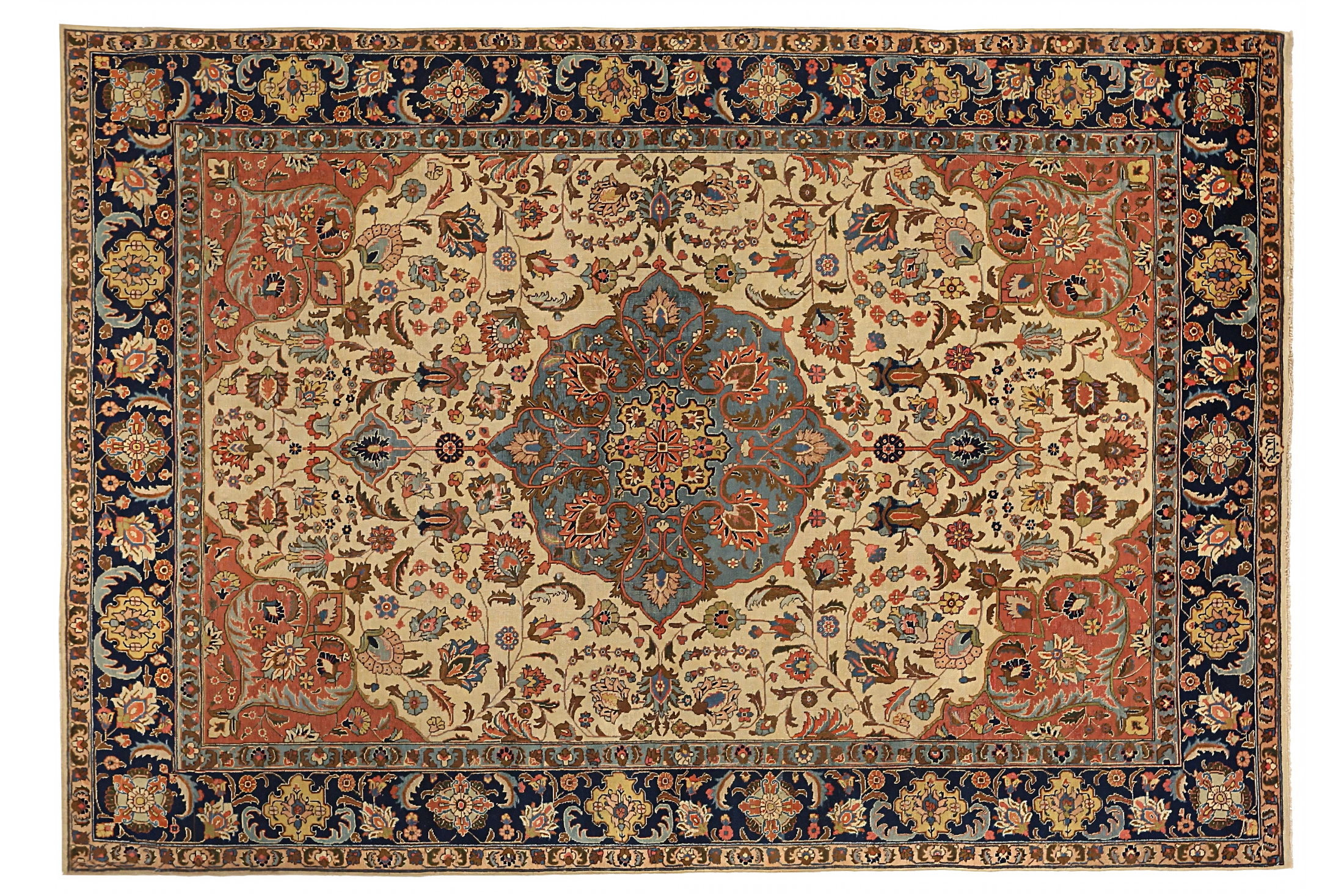 Antique Persian Tabriz Traditional Rug 10929