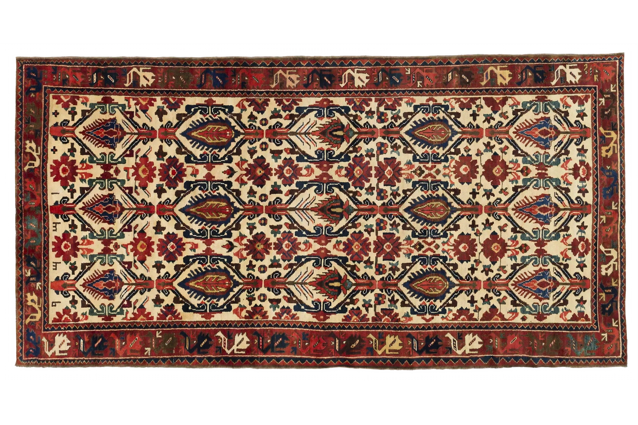 Antique Persian Bakhtiar Traditional Rug 10930