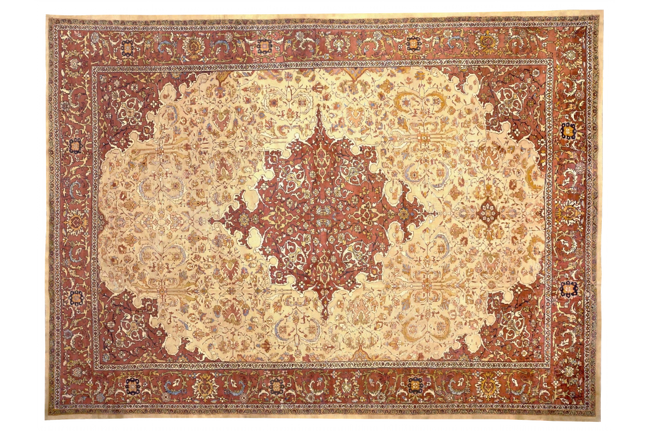 Antique Persian Sultanabad Transitional Rug 10970