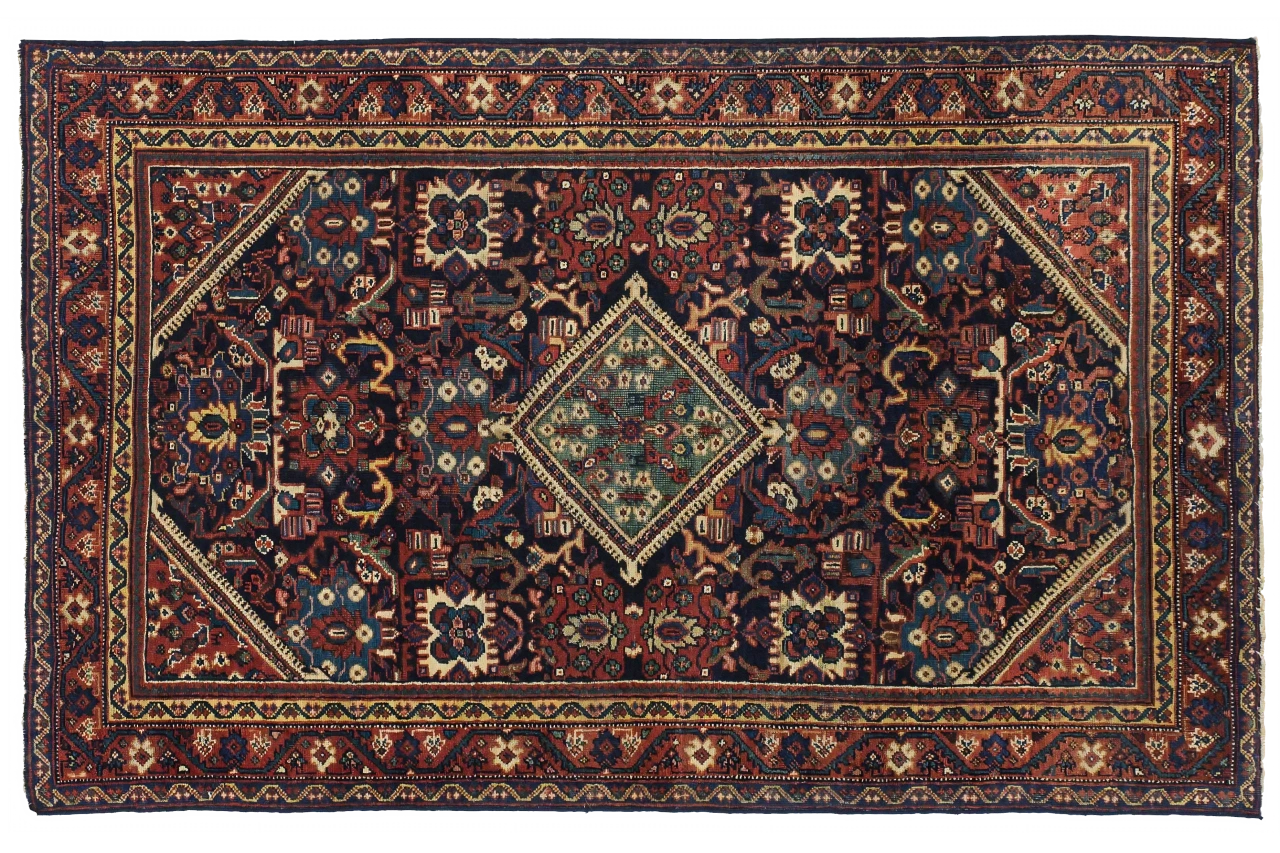 Antique Persian Mahal Traditional Rug 10978