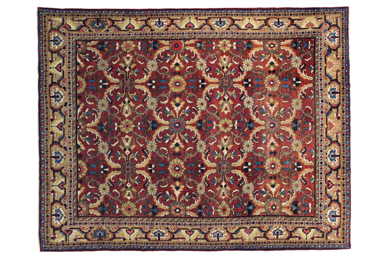 Antique Persian Mahal Traditional Rug 10981