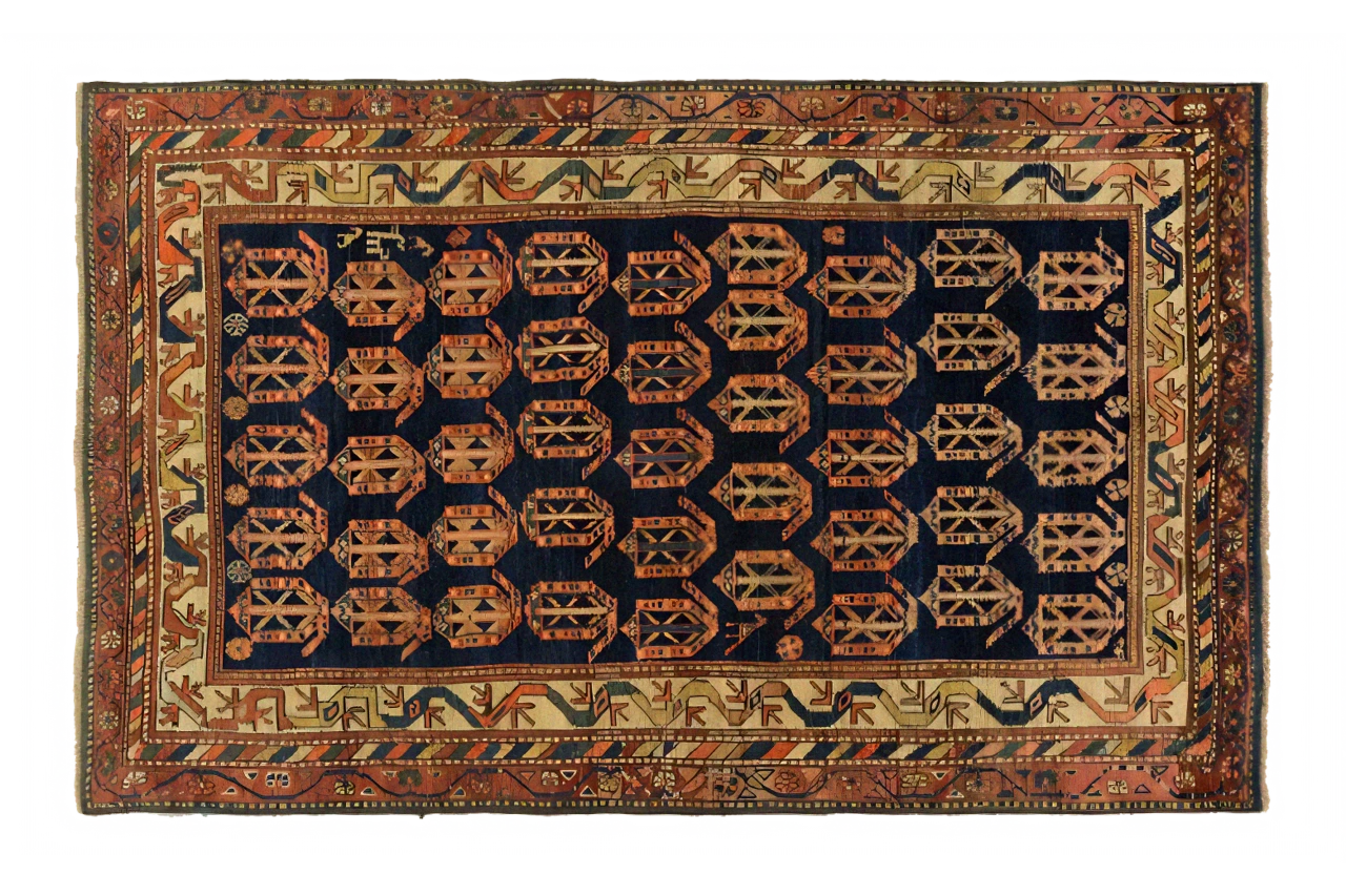 Antique Persian Hamadan Transitional Rug 10989
