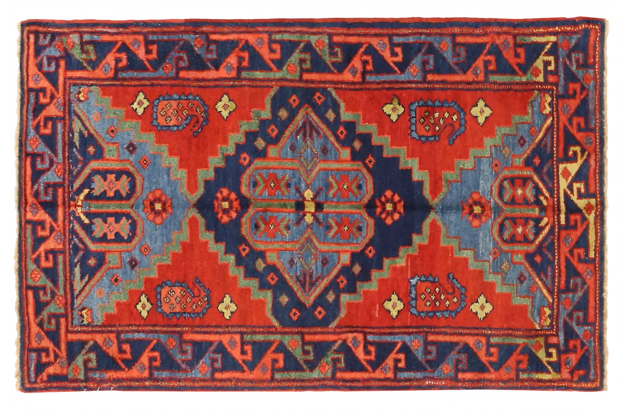 Antique Russia Kazakhstan Transitional Rug 10992