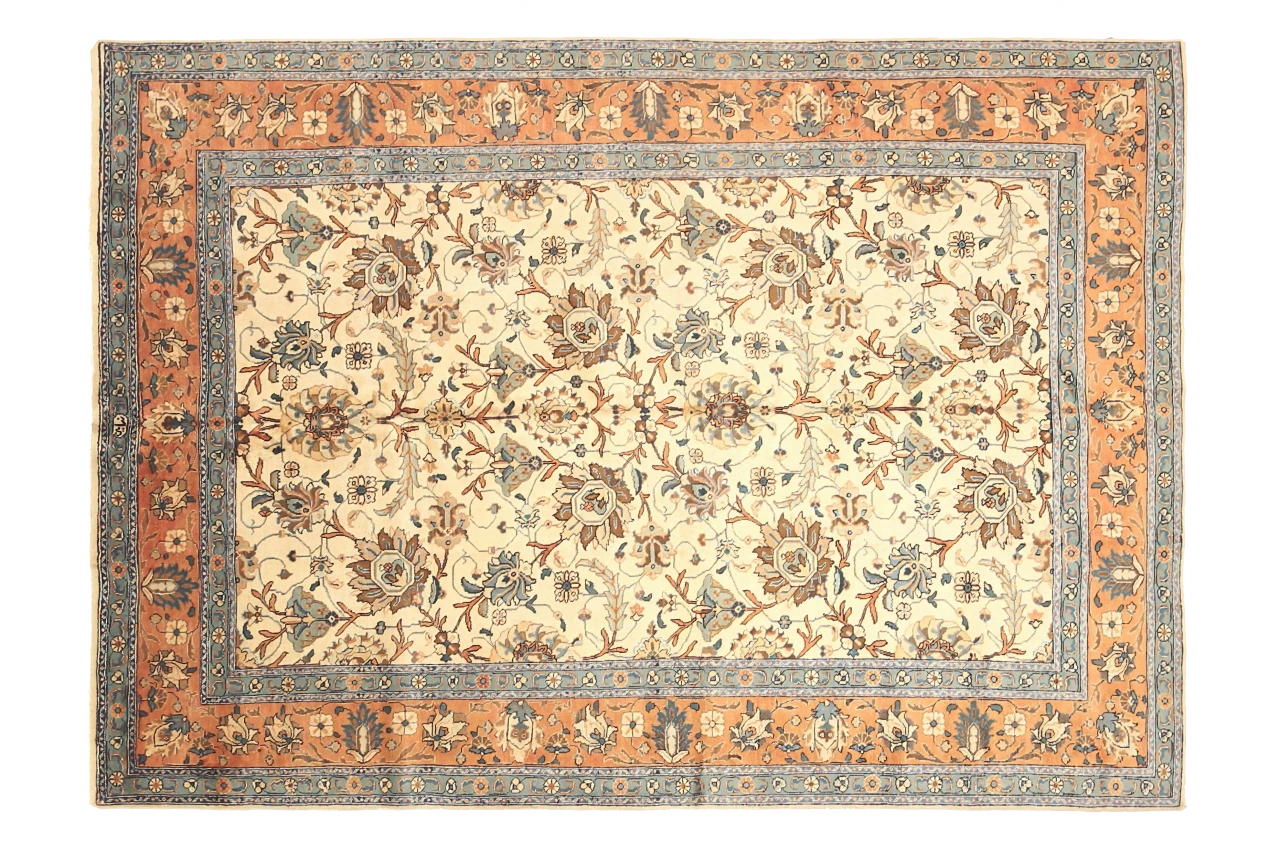 Antique Persian Tabriz Traditional Rug 11005