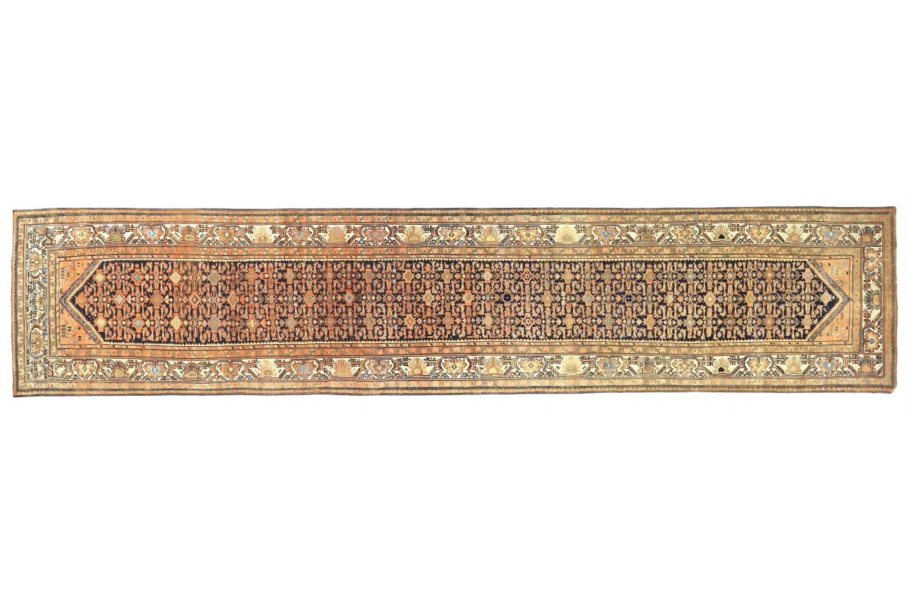 Antique Persian Malayer Traditional Rug 11016