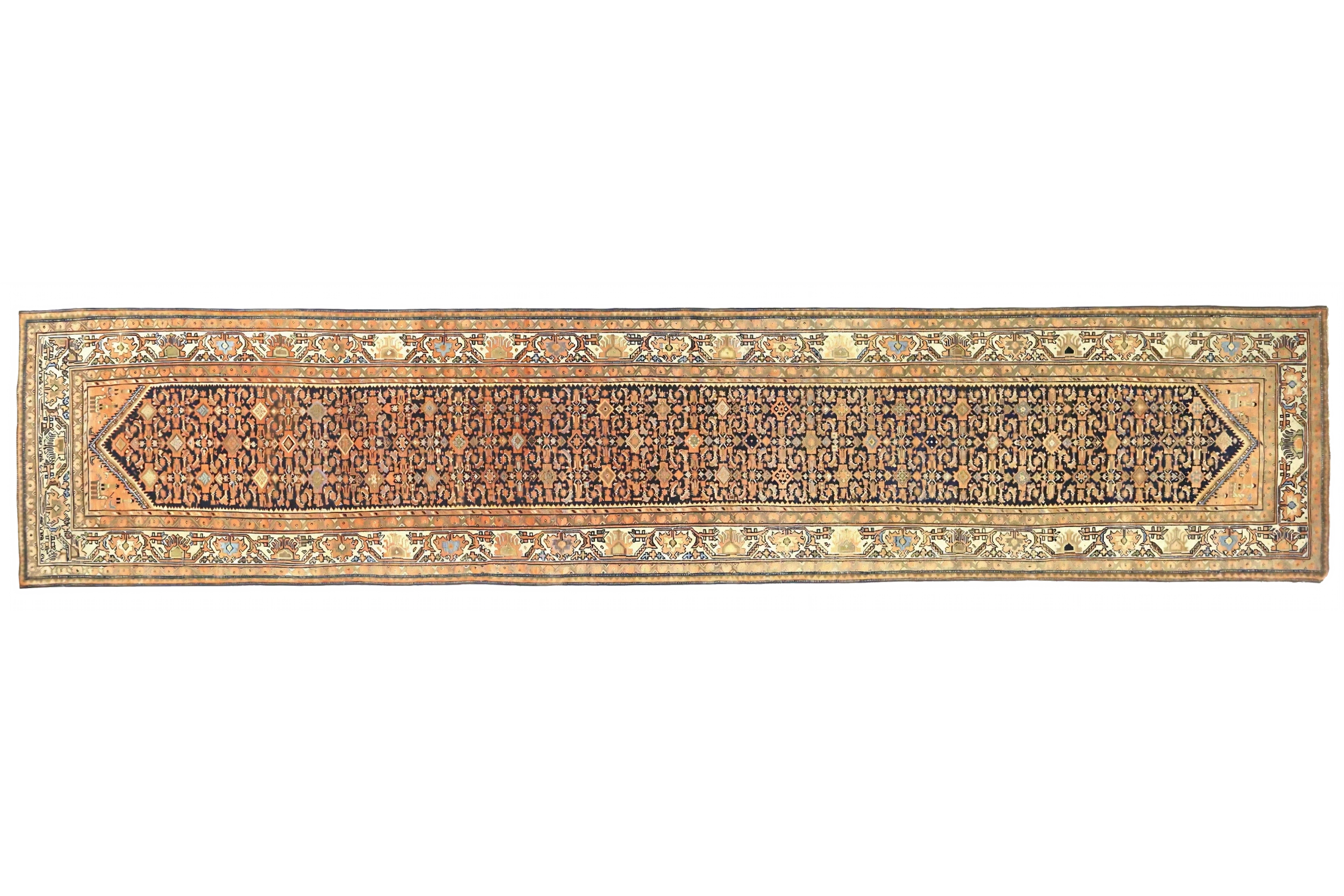 Antique Persian Malayer Traditional Rug 11016