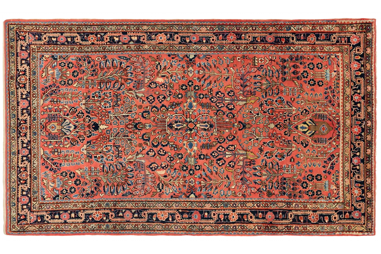 Antique Persian Sarouk Traditional Rug 11022