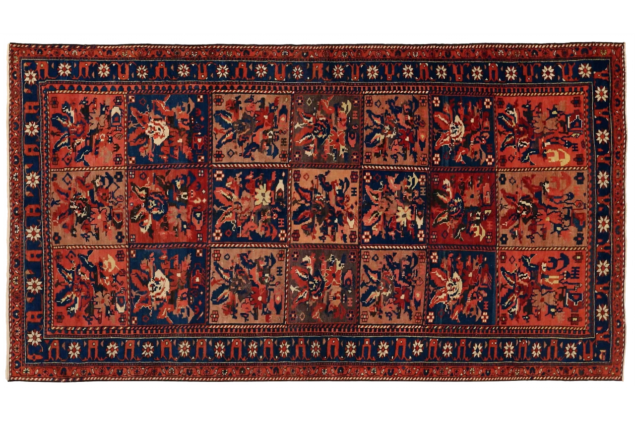 Antique Persian Bakhtiar Transitional Rug 11026