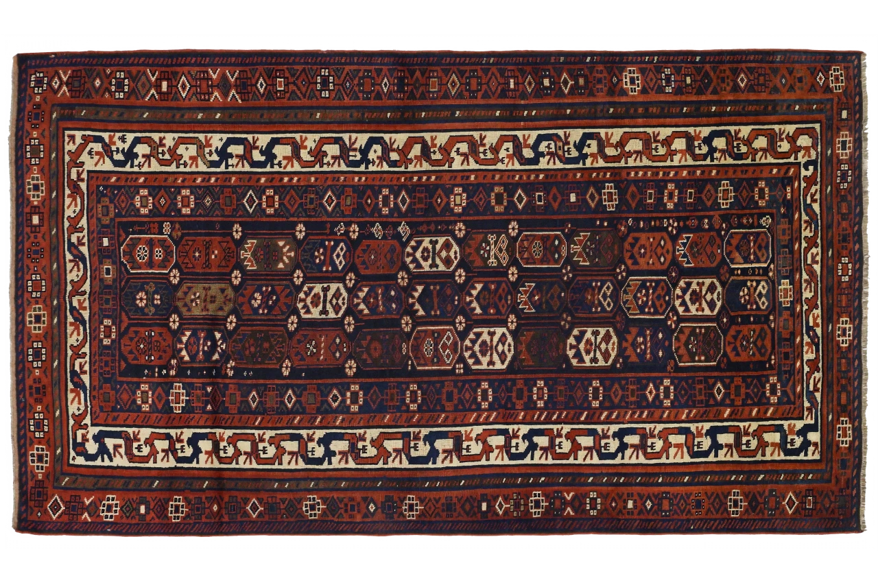 Antique Persian Shiraz Traditional Rug 11044