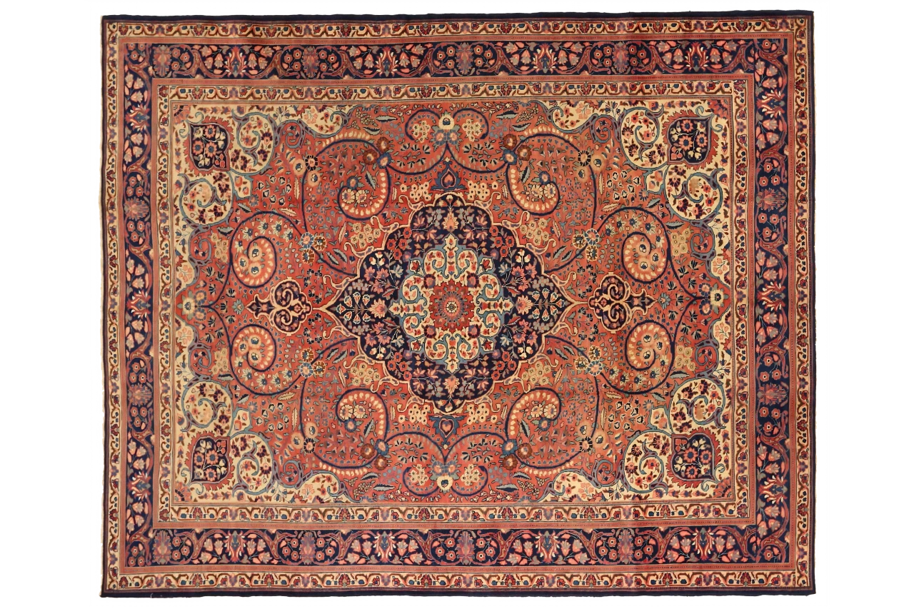 Antique Persian Tabriz Traditional Rug 11063