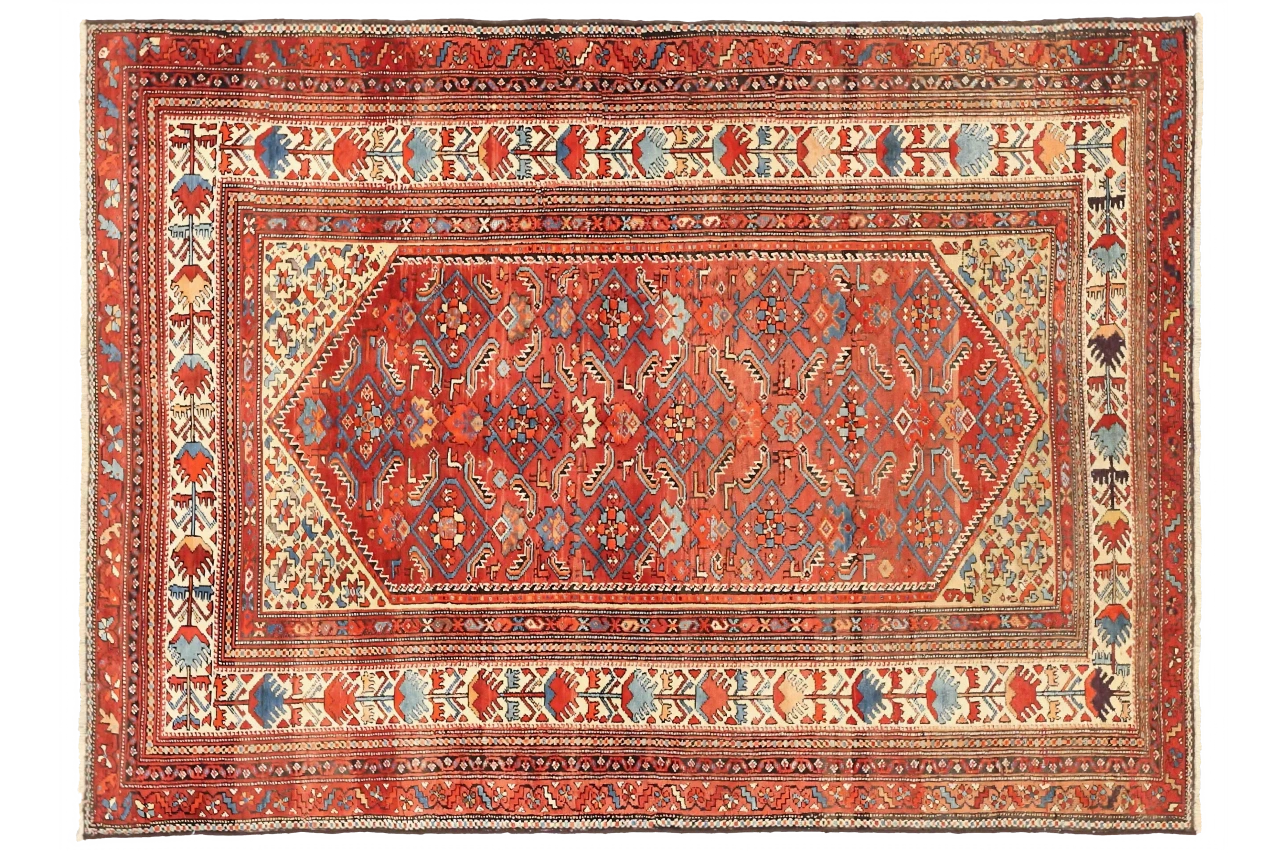 Antique Persian Malayer Traditional Rug 11076